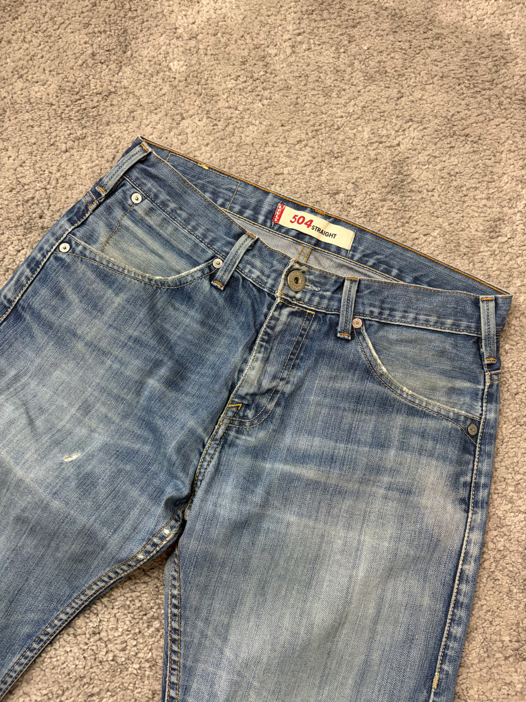 Levis 504 straight denim (S)
