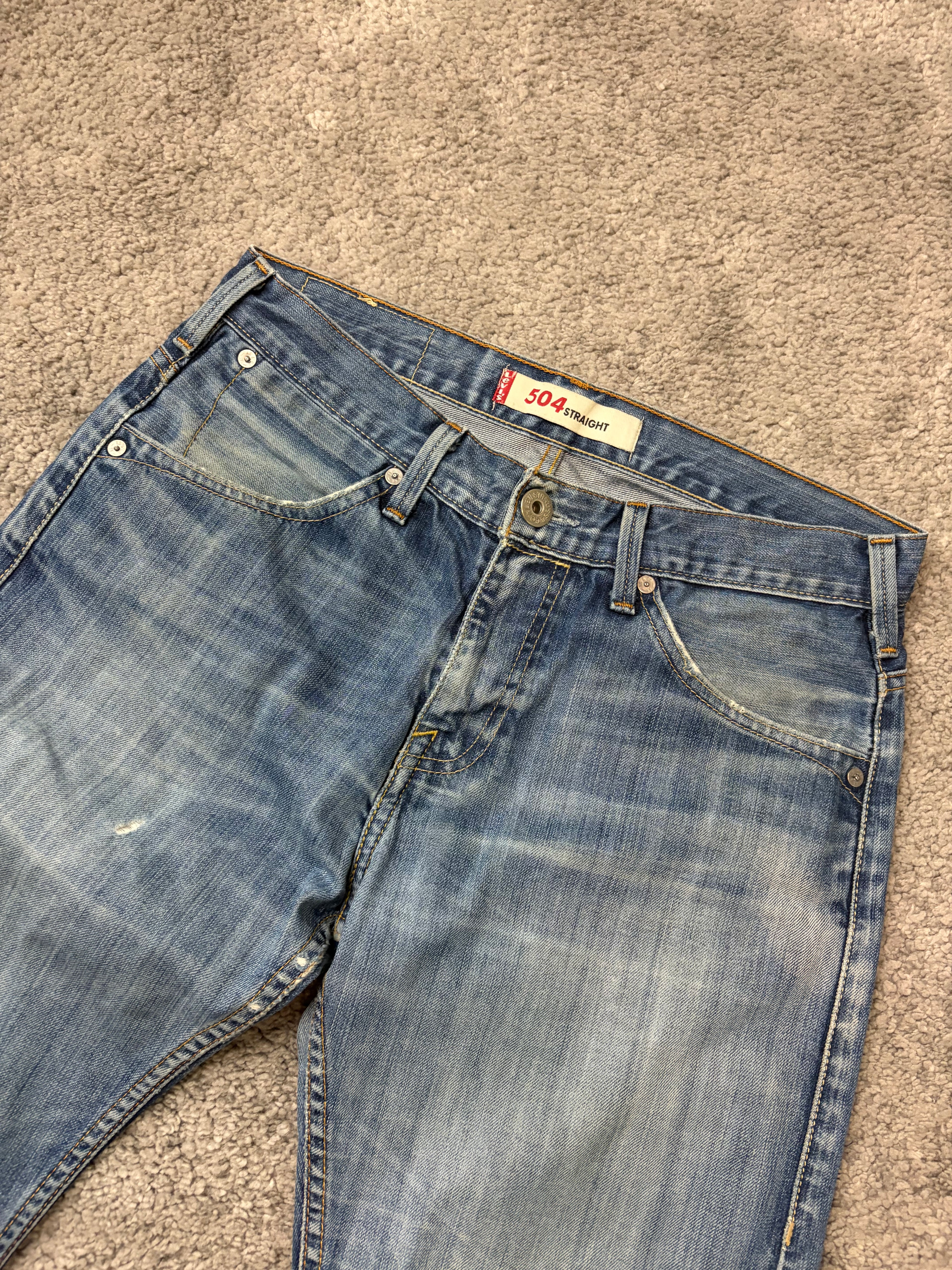 Levis 504 straight denim (S)