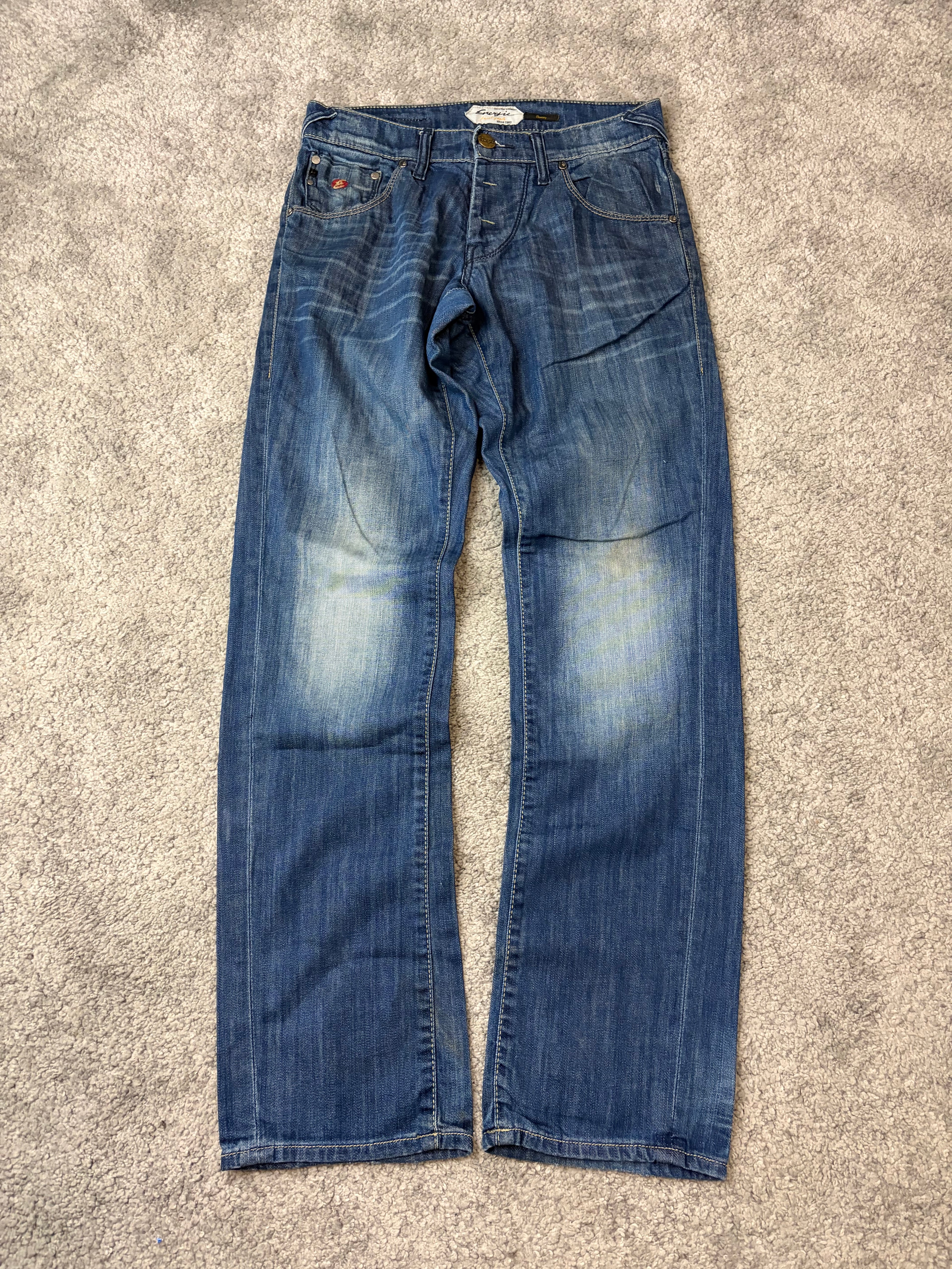 Archive washed straight denim (S/M)