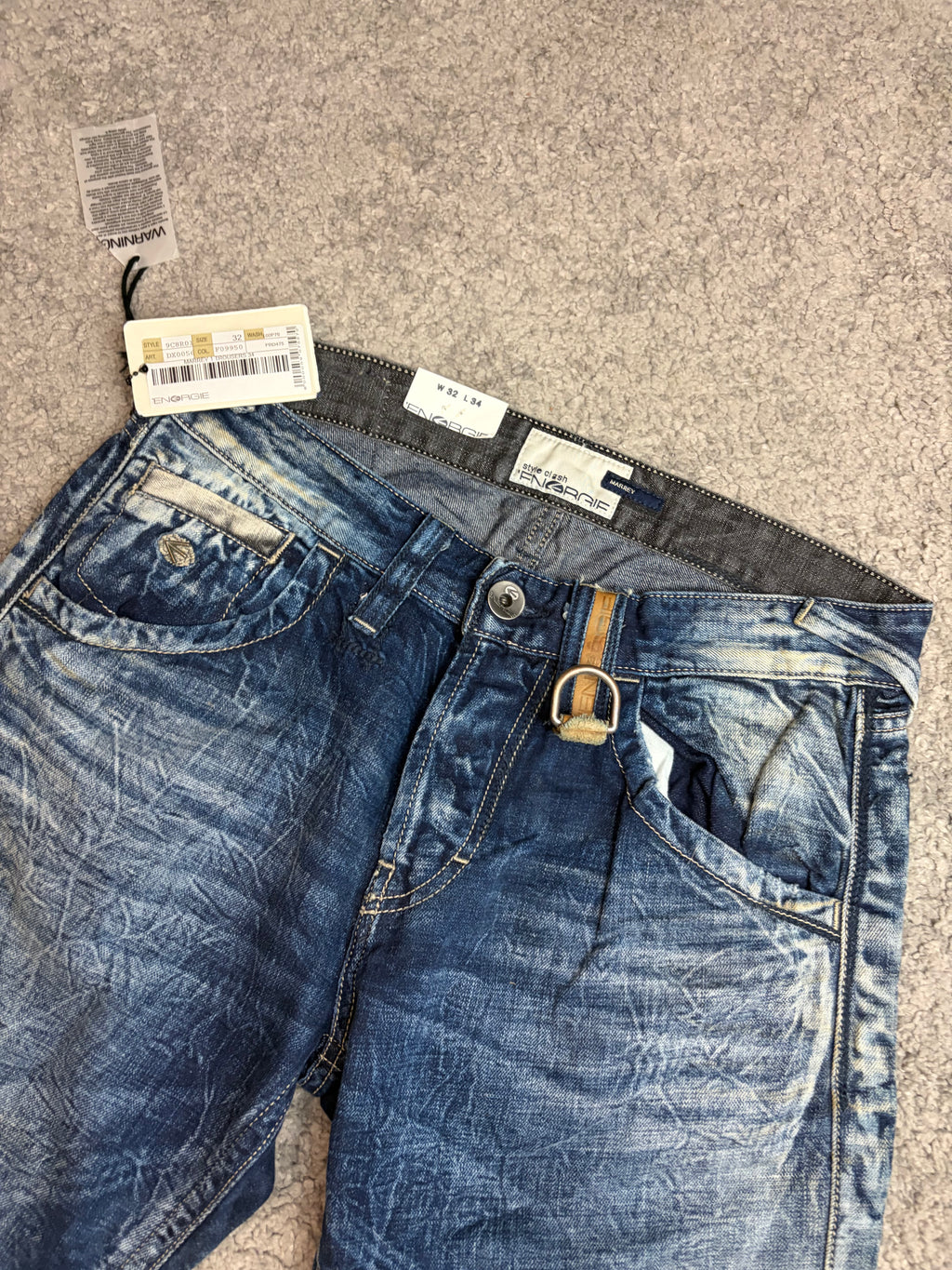 Crazy washed denim (M)