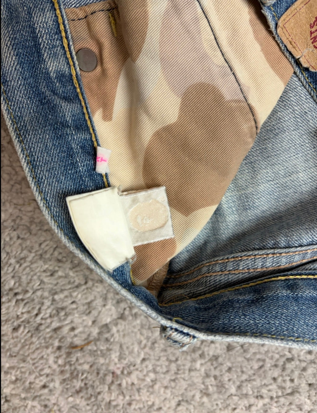 BAPE printed denim (S)