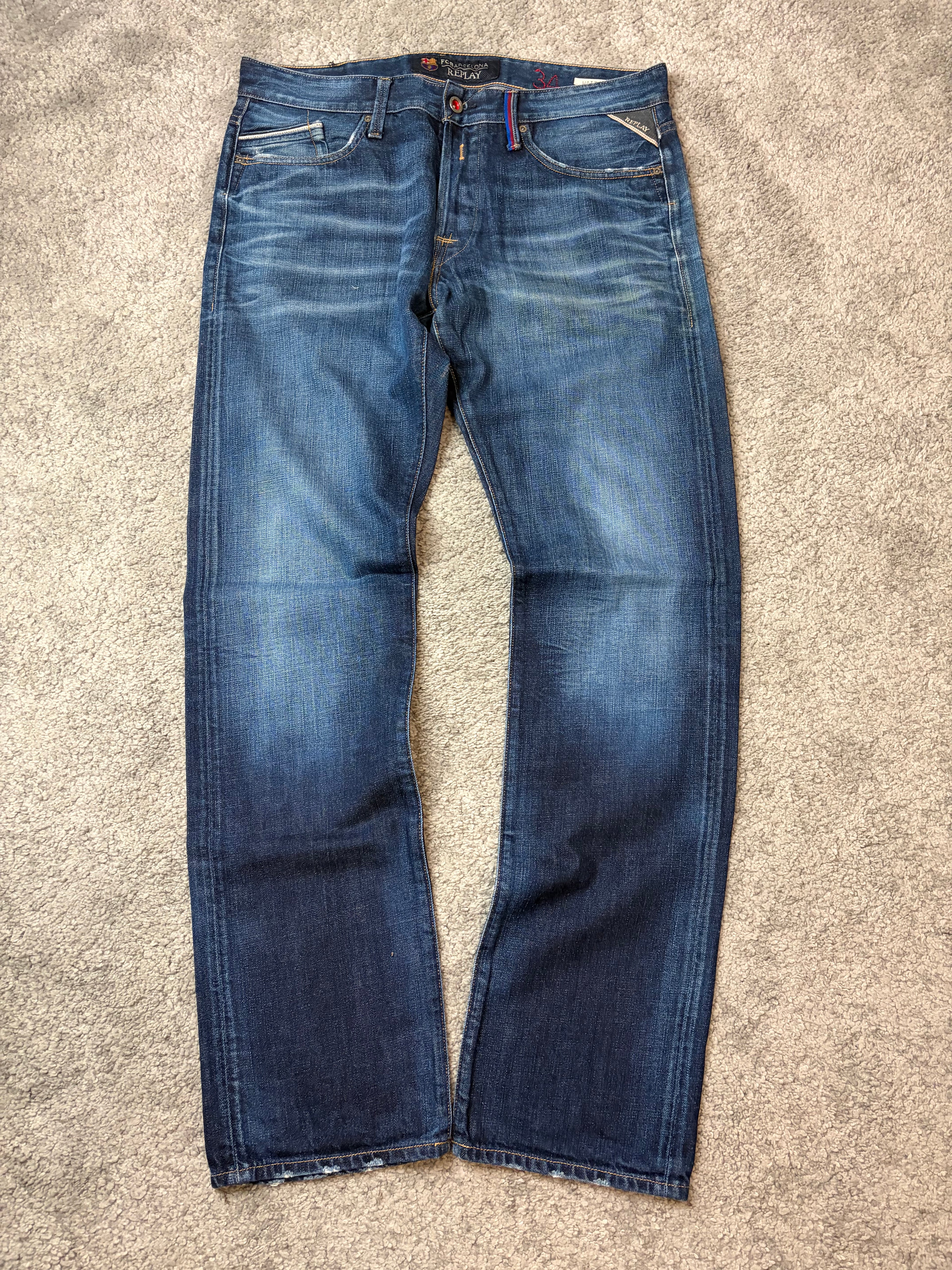 Replay archive washed denim (L)