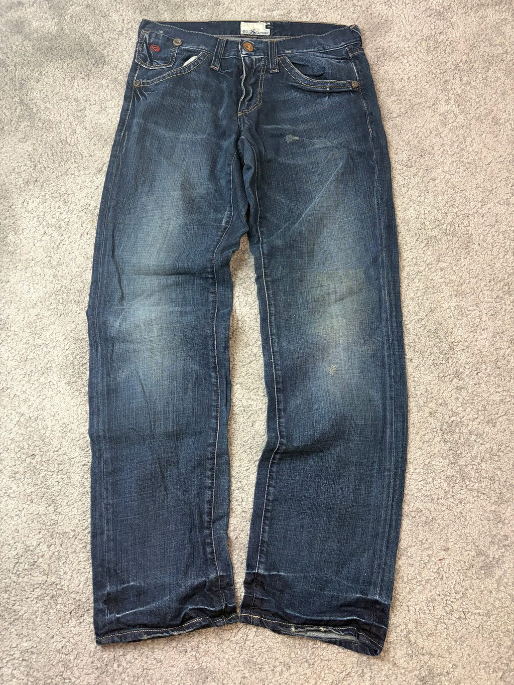 Archive baggy straight denim (M)