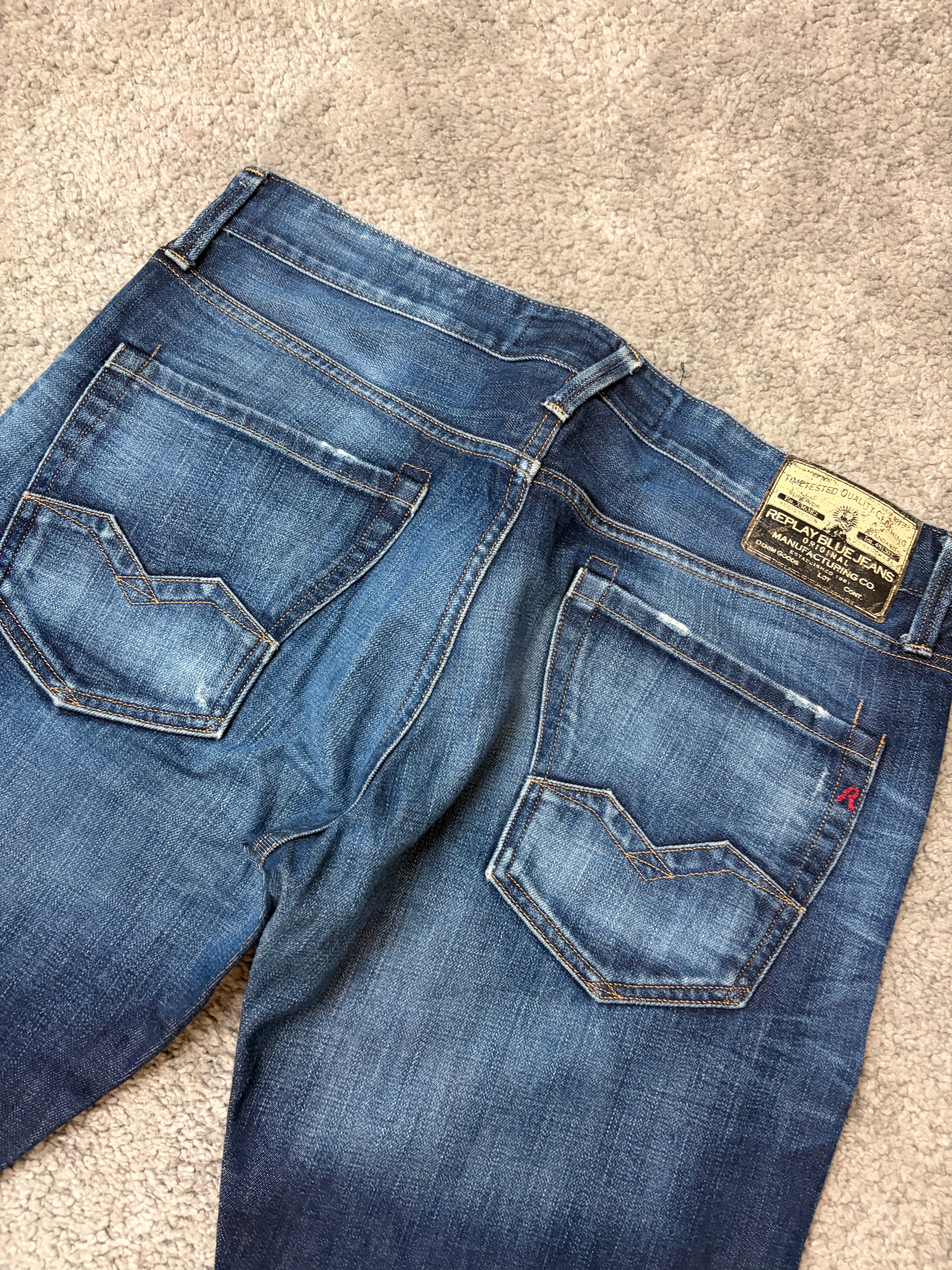 Replay archive washed denim (L)