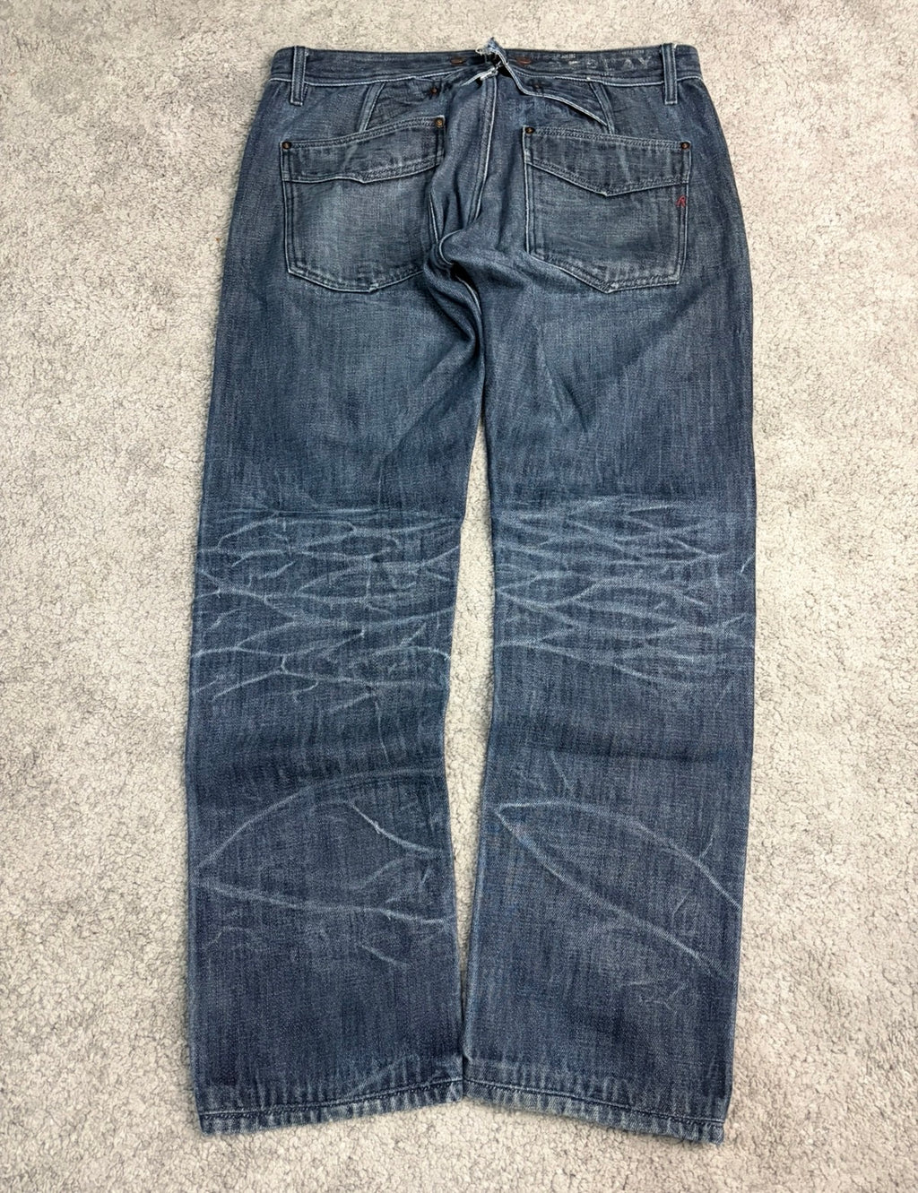 Washed archive baggy denim (L)