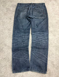 Washed archive baggy denim (L)