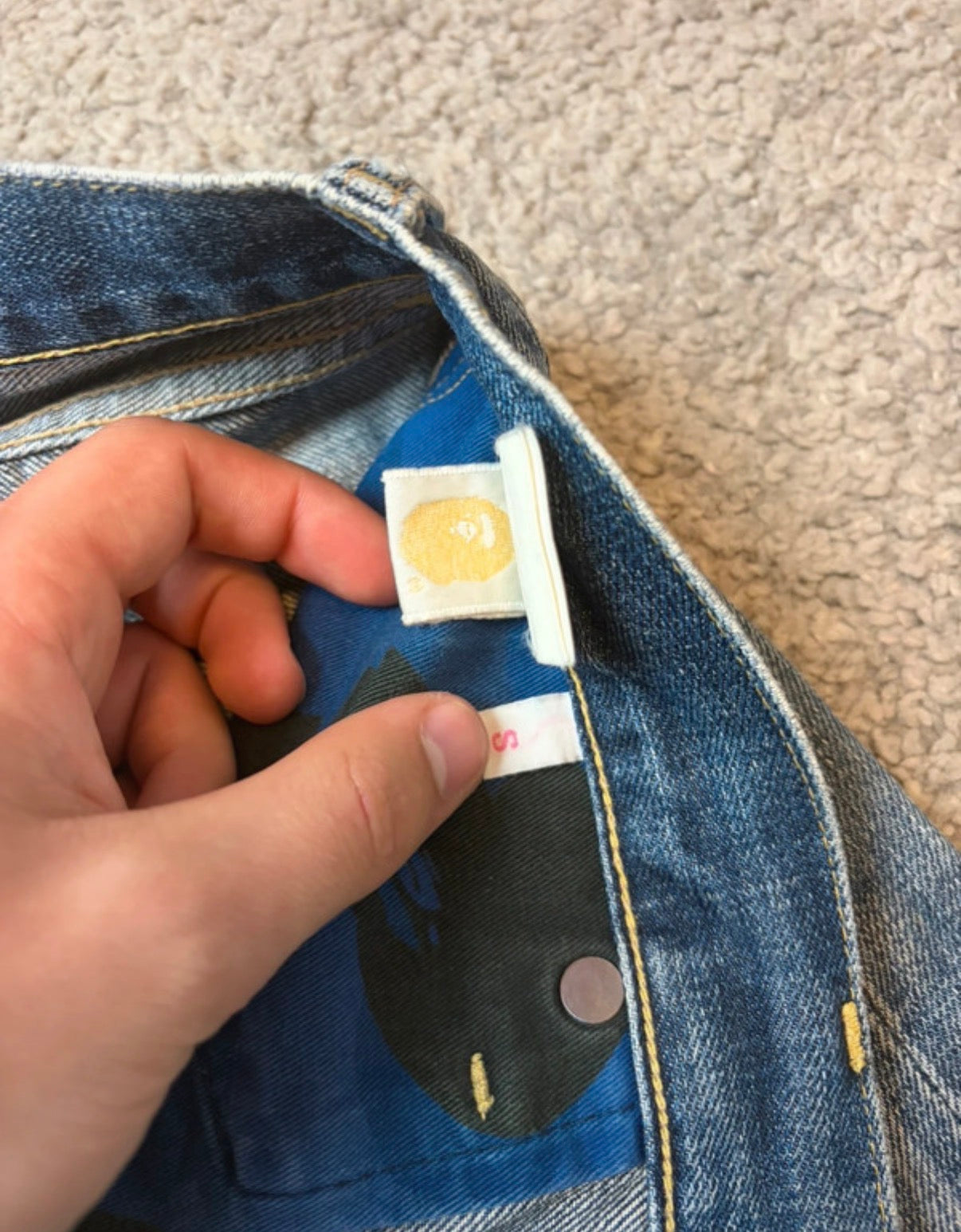 BAPE star jeans (S)