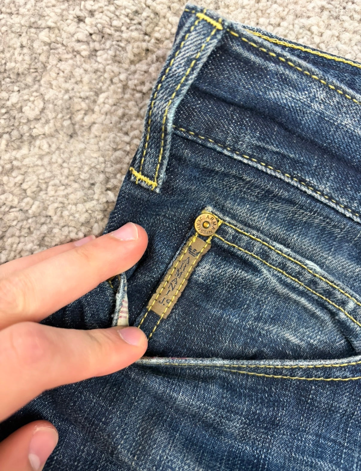 Armani printed denim (L)