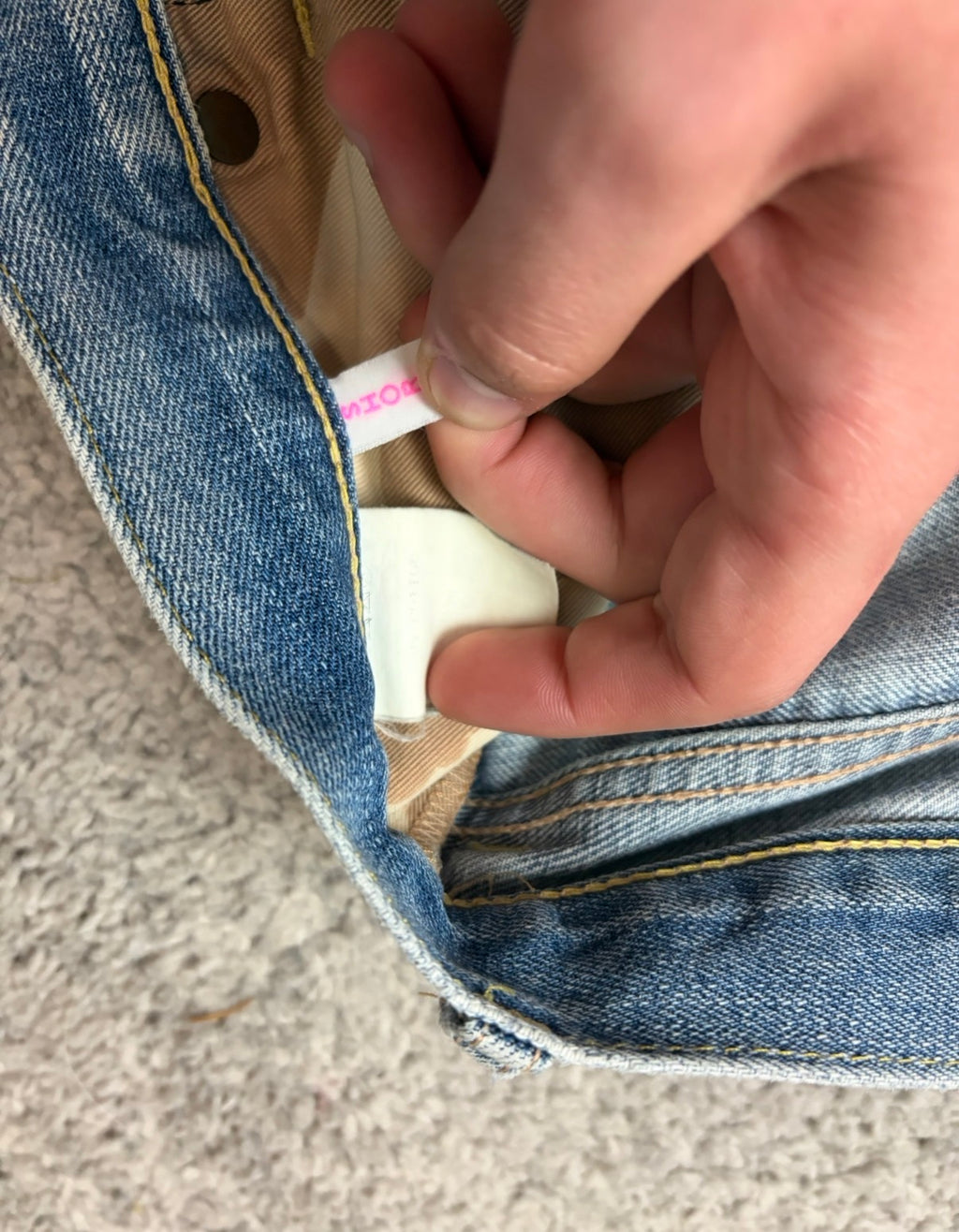 BAPE printed denim (S)