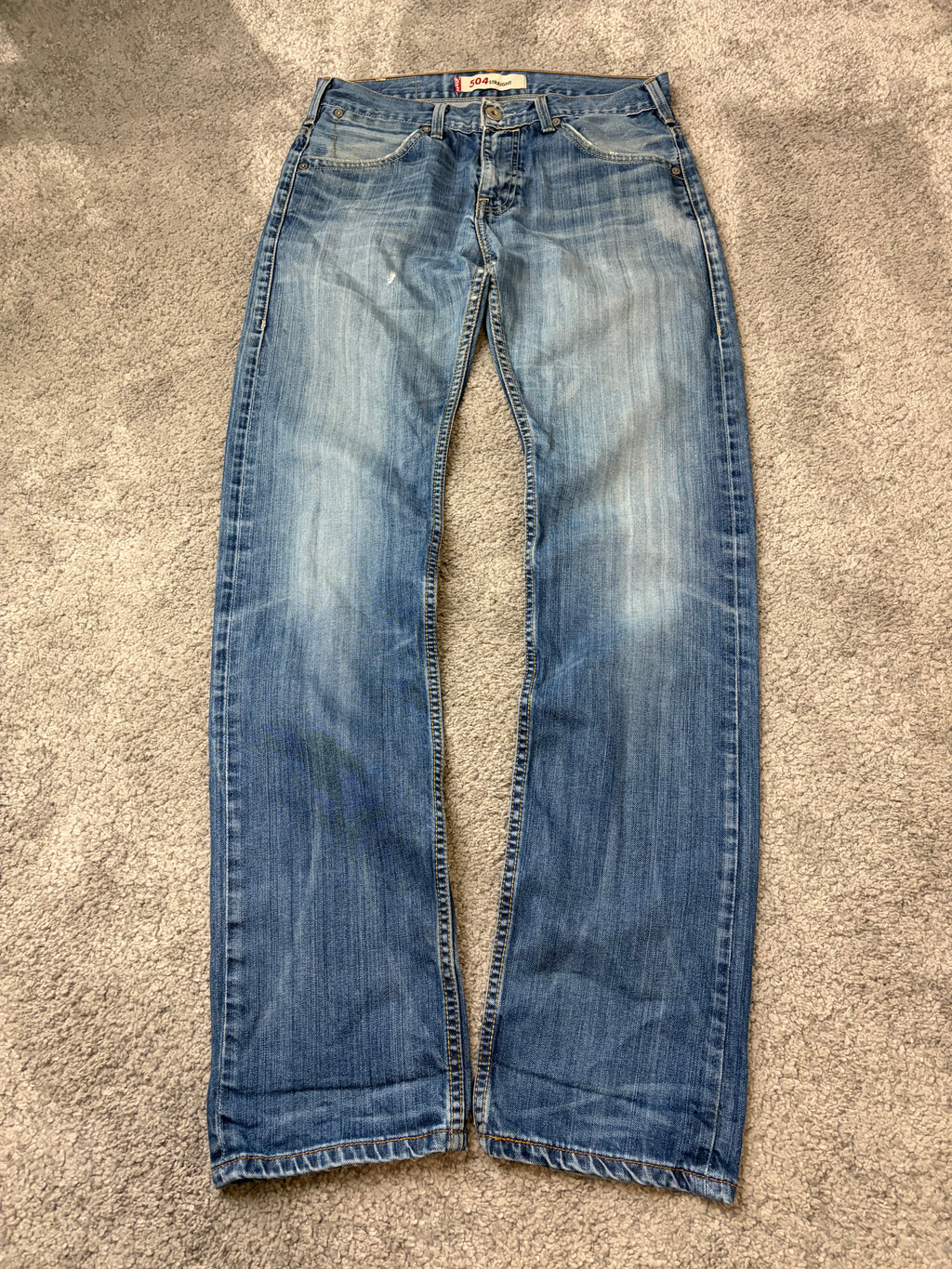Levis 504 straight denim (S)