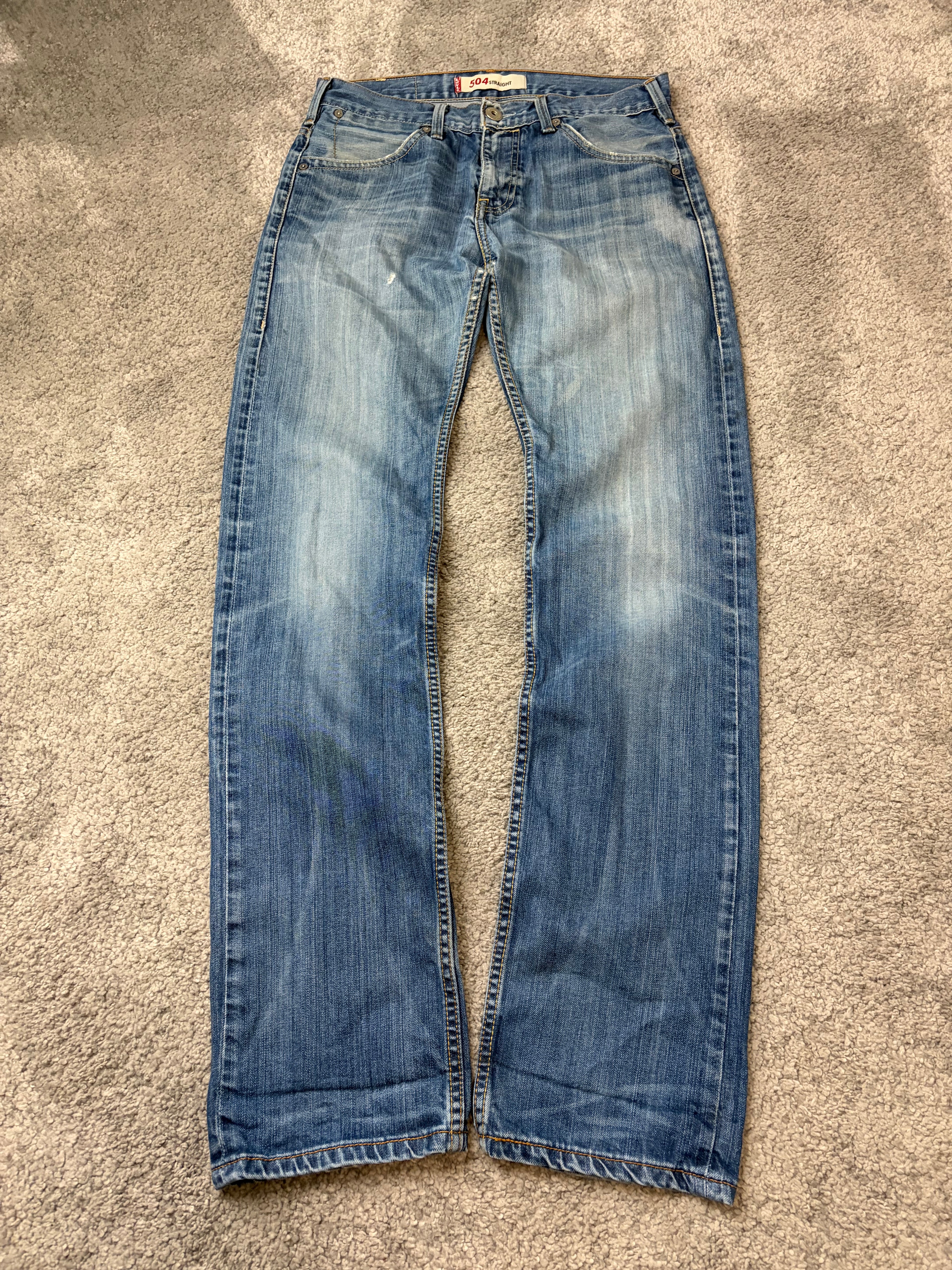 Levis 504 straight denim (S)