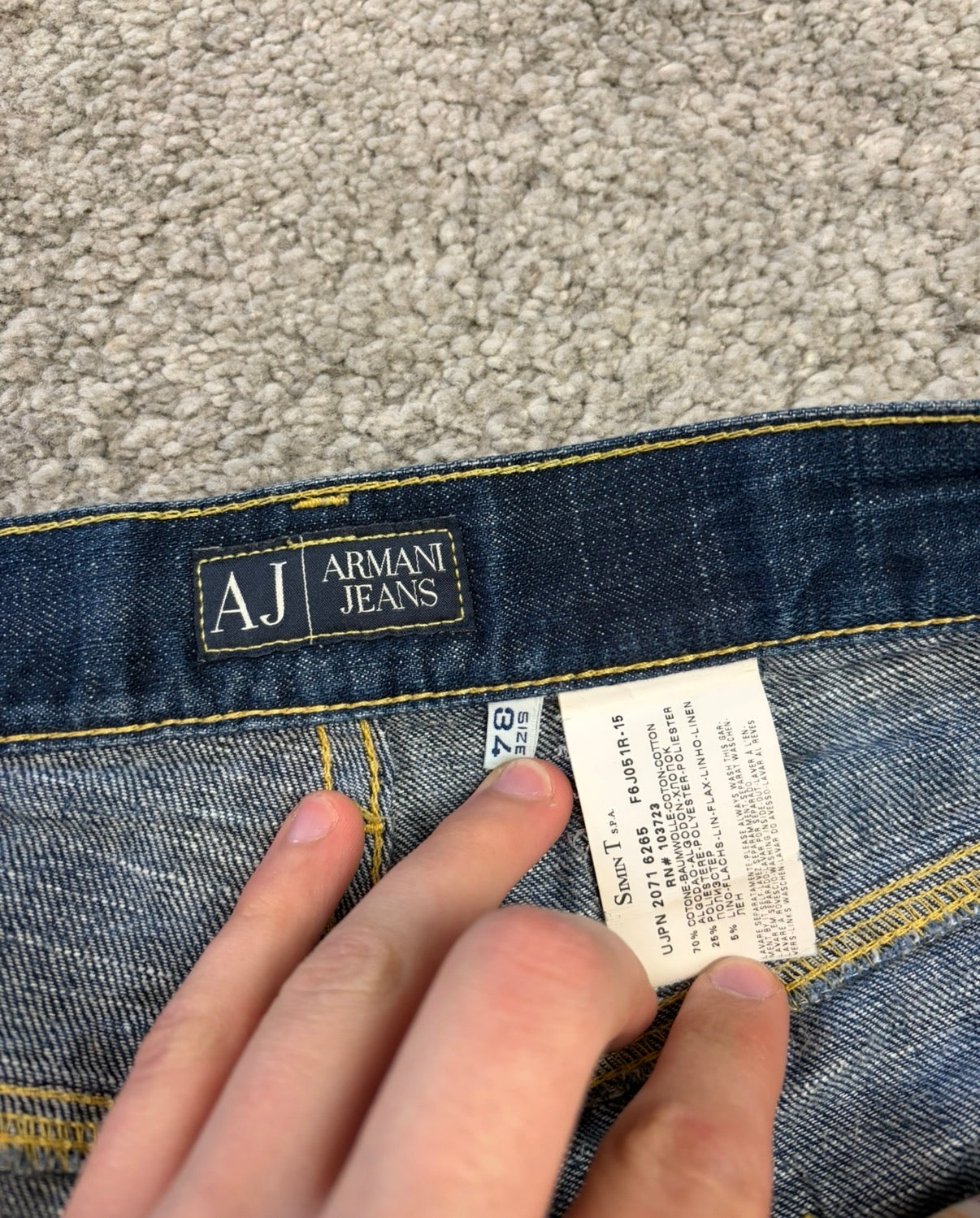 Armani printed denim (L)