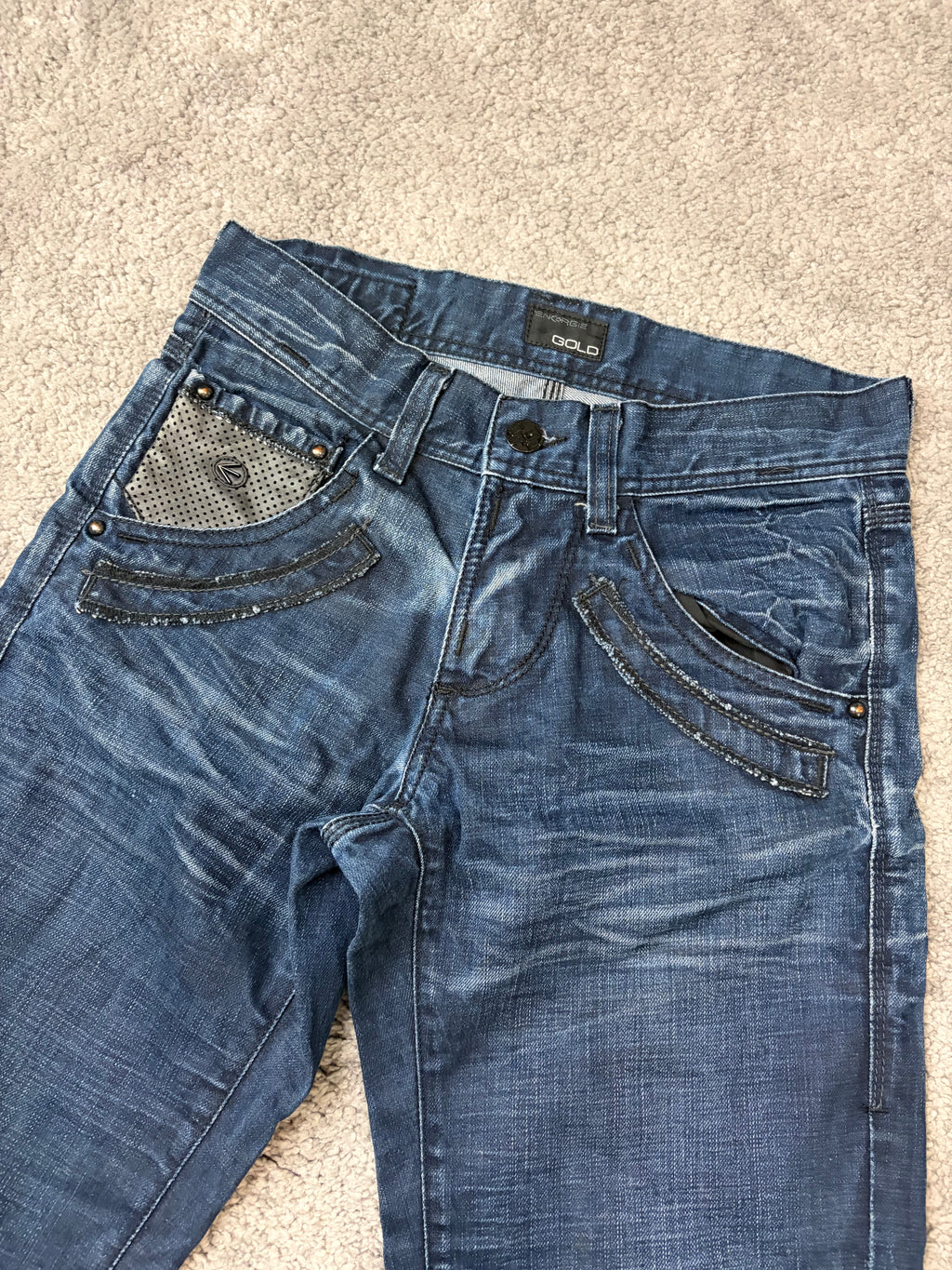 Archive washed denim (S)