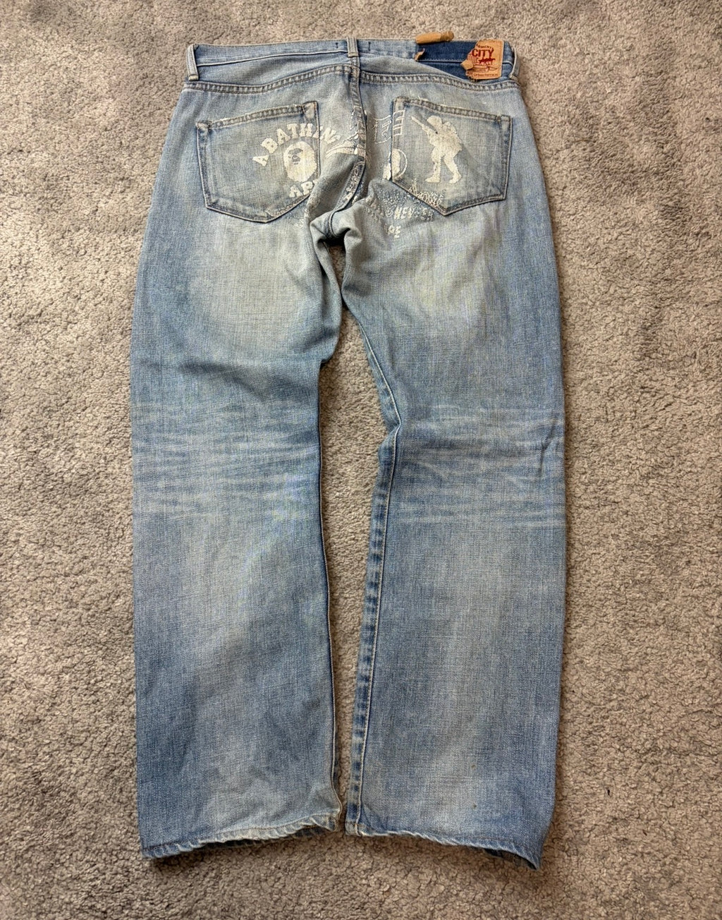 BAPE printed denim (S)