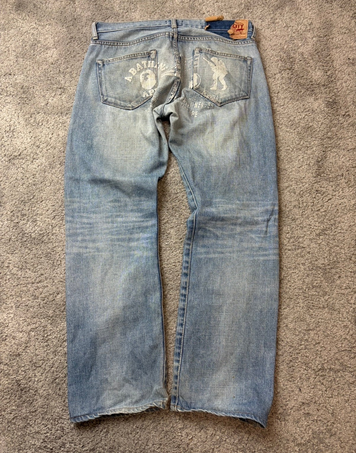 BAPE printed denim (S)