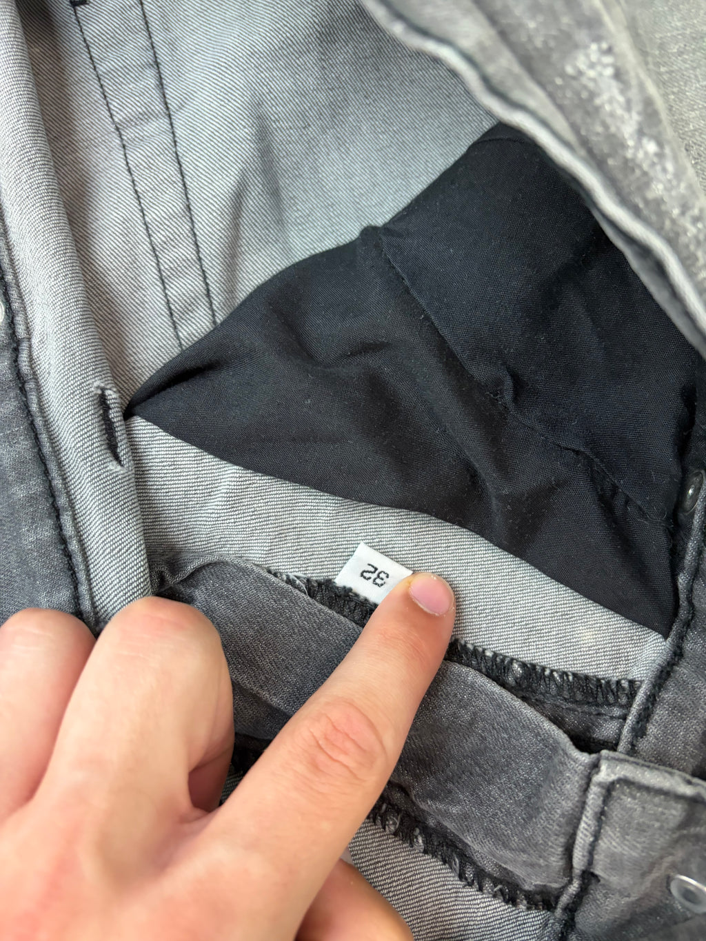 Crazy washed denim (M)