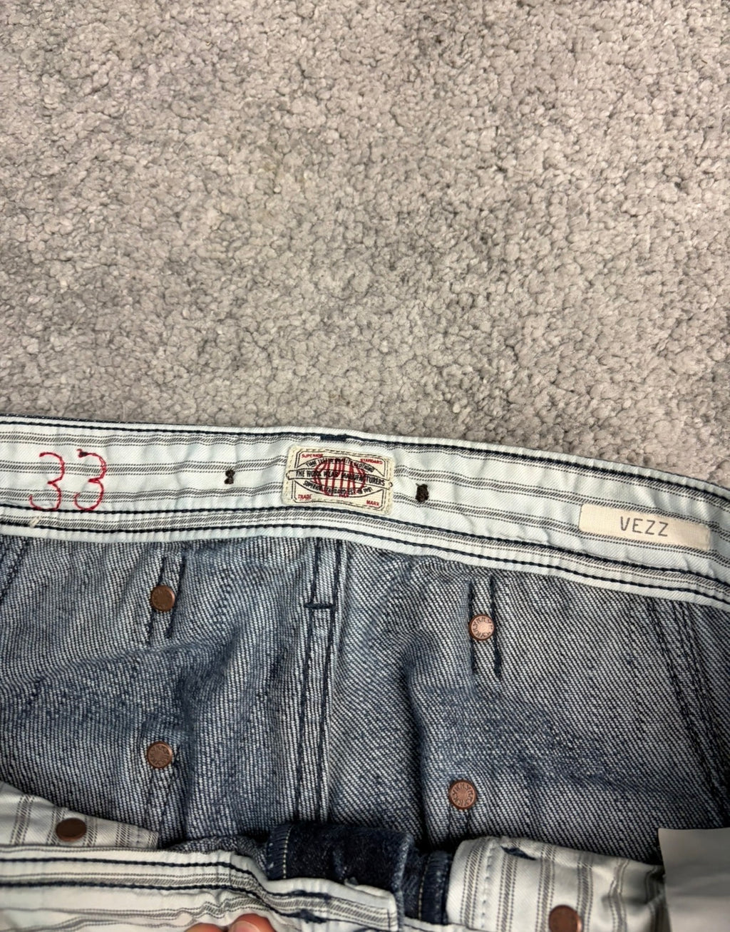Washed archive baggy denim (L)