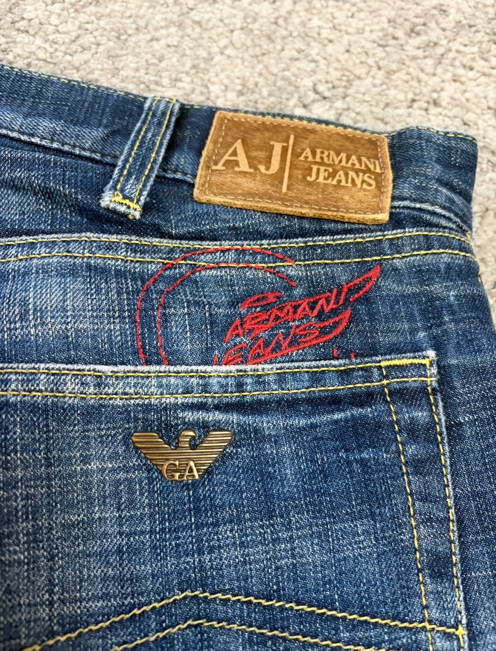 Armani printed denim (L)