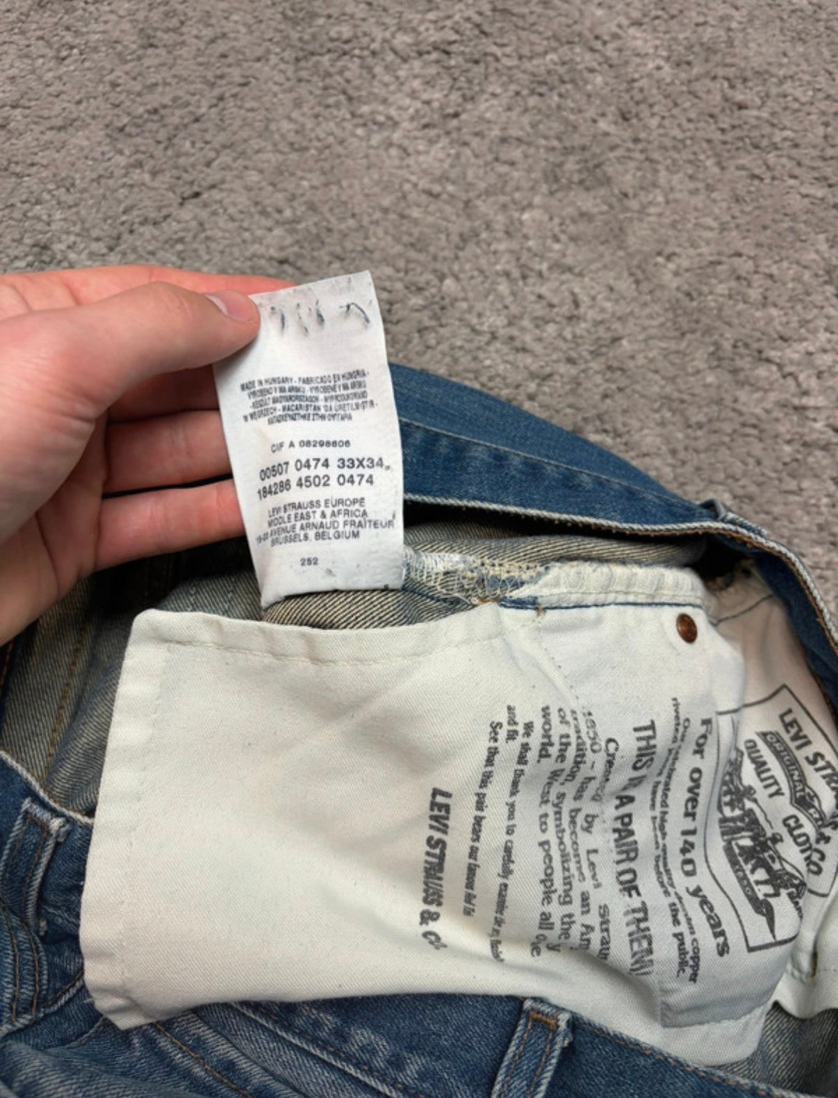 Levis 507 slim (S)