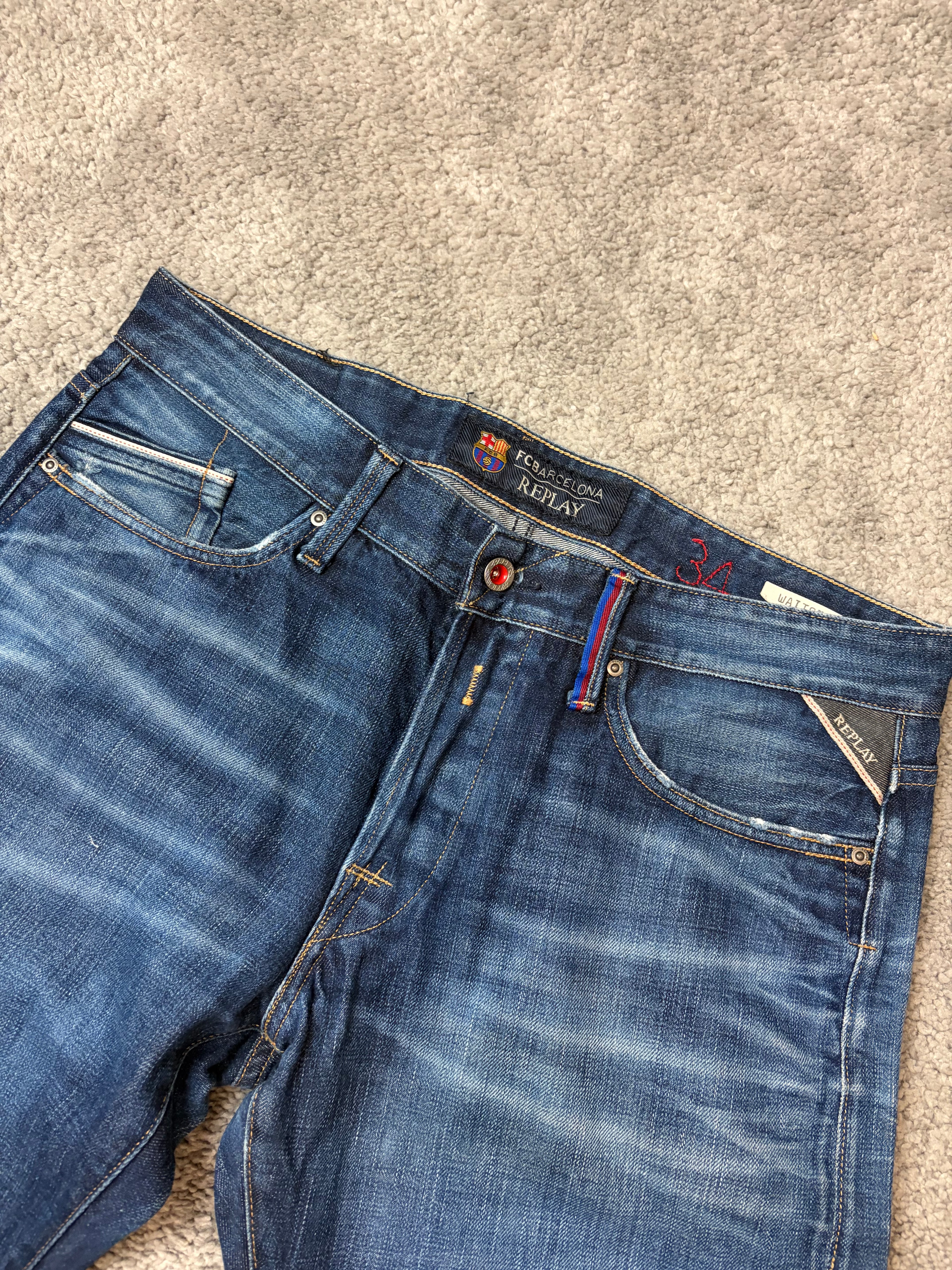 Replay archive washed denim (L)