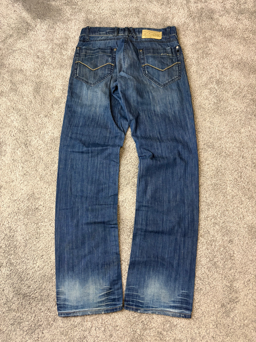 Archive washed straight denim (S/M)