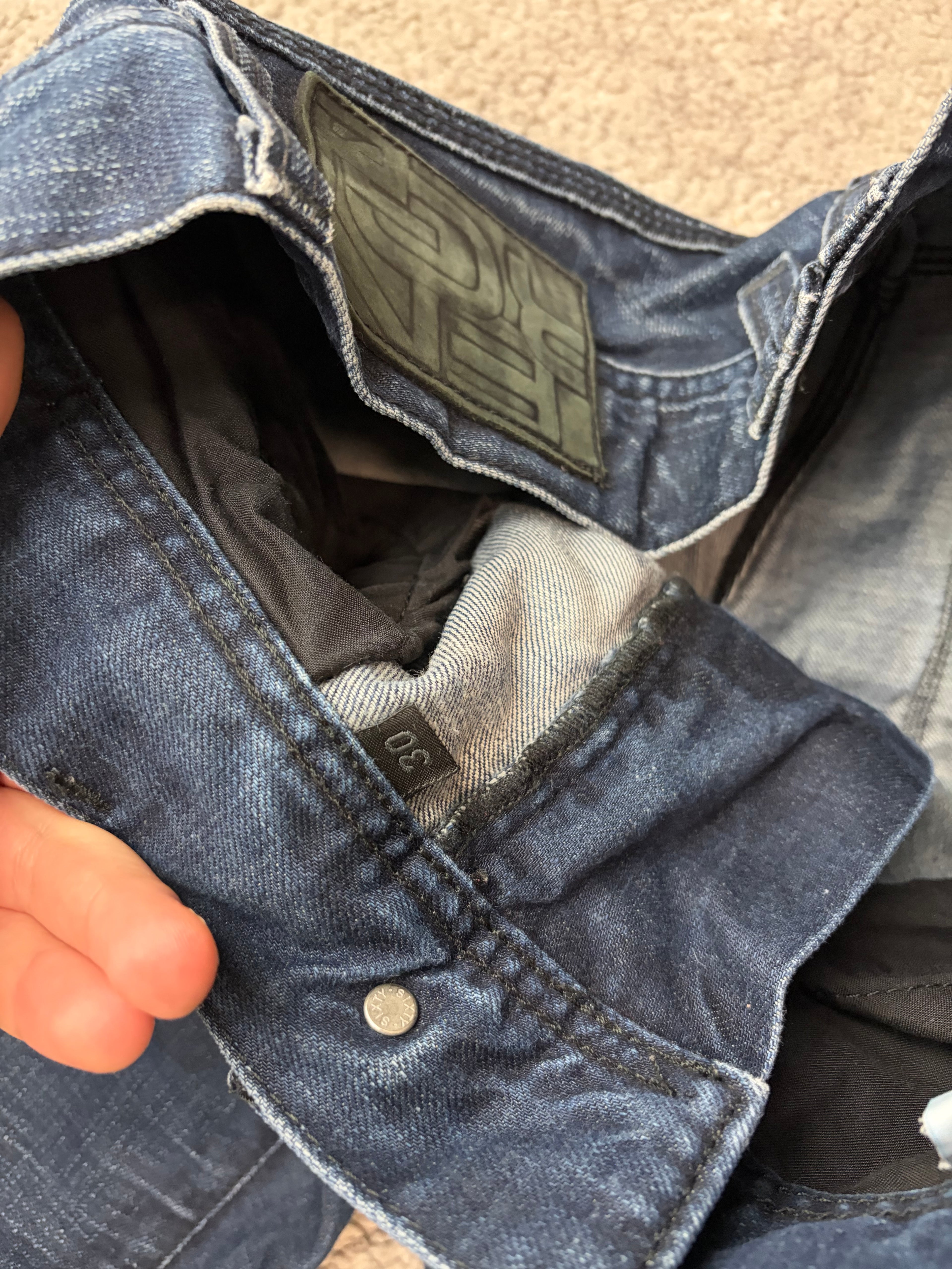 Archive washed denim (S)