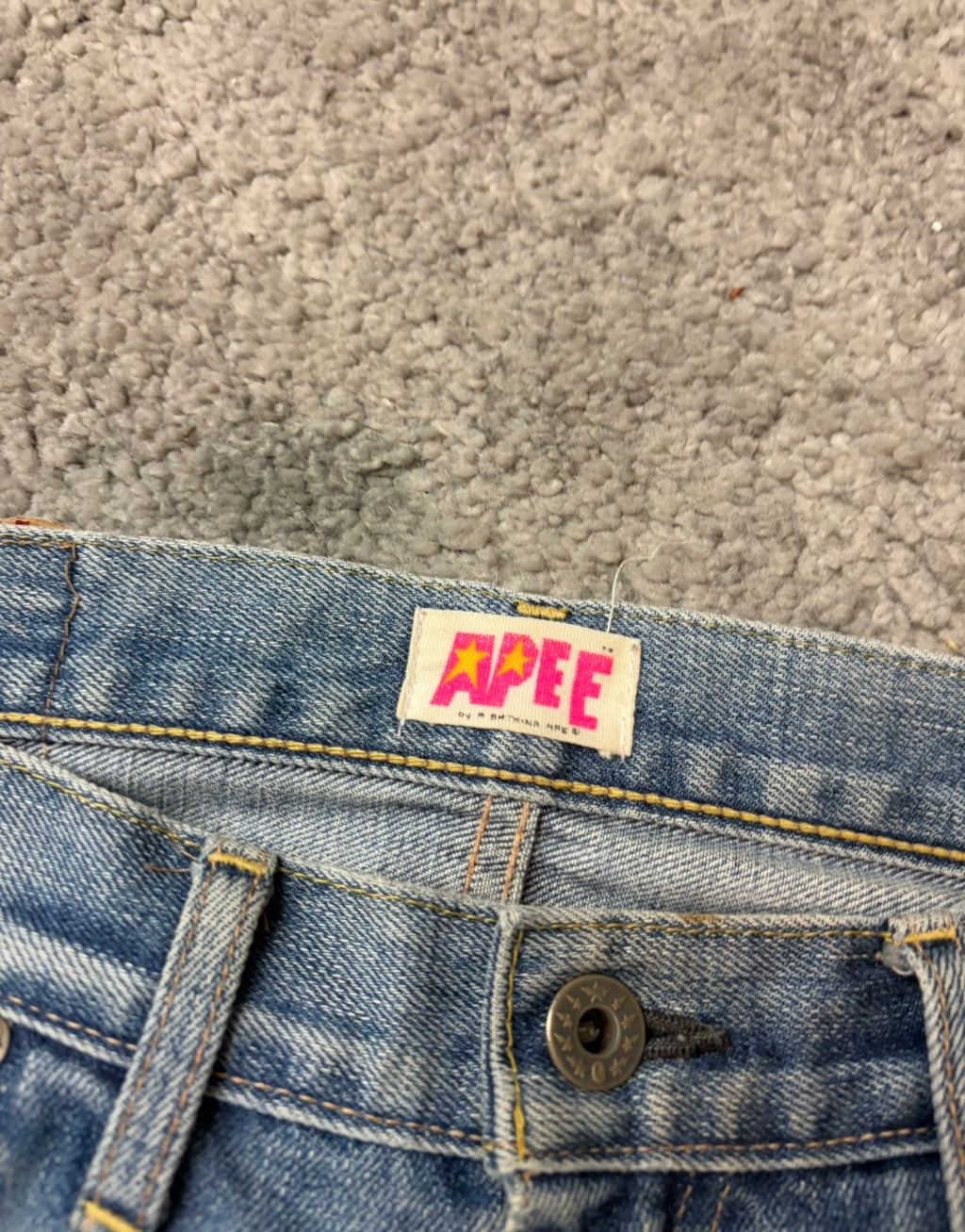 BAPE printed denim (S)