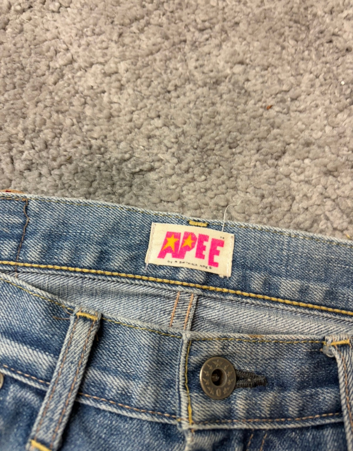 BAPE printed denim (S)