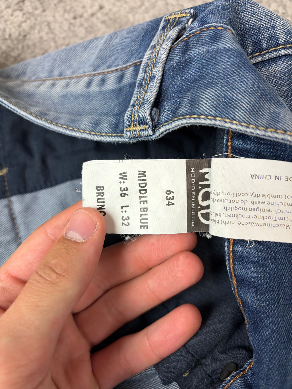 Archive straight denim (XL)