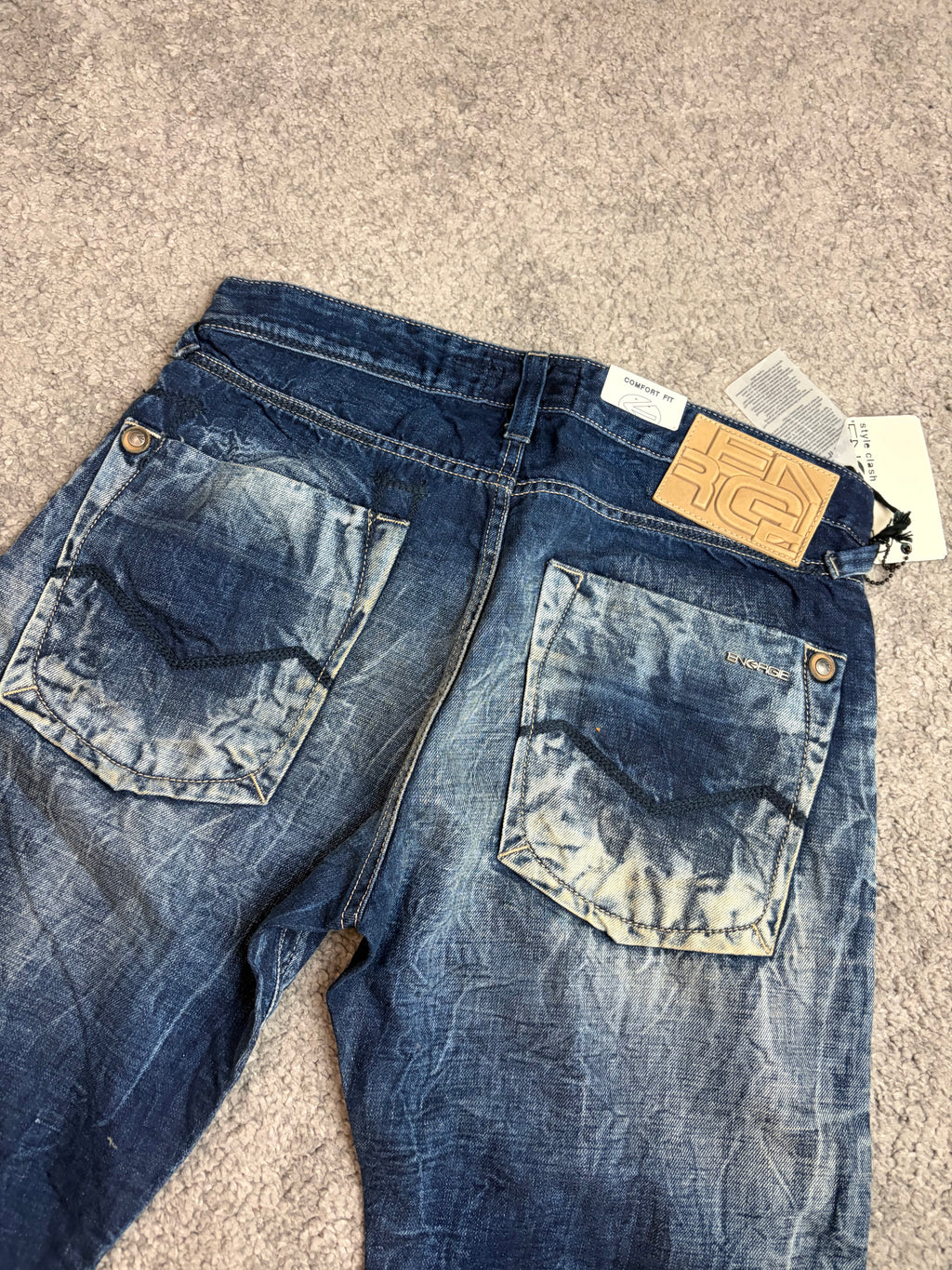 Crazy washed denim (M)