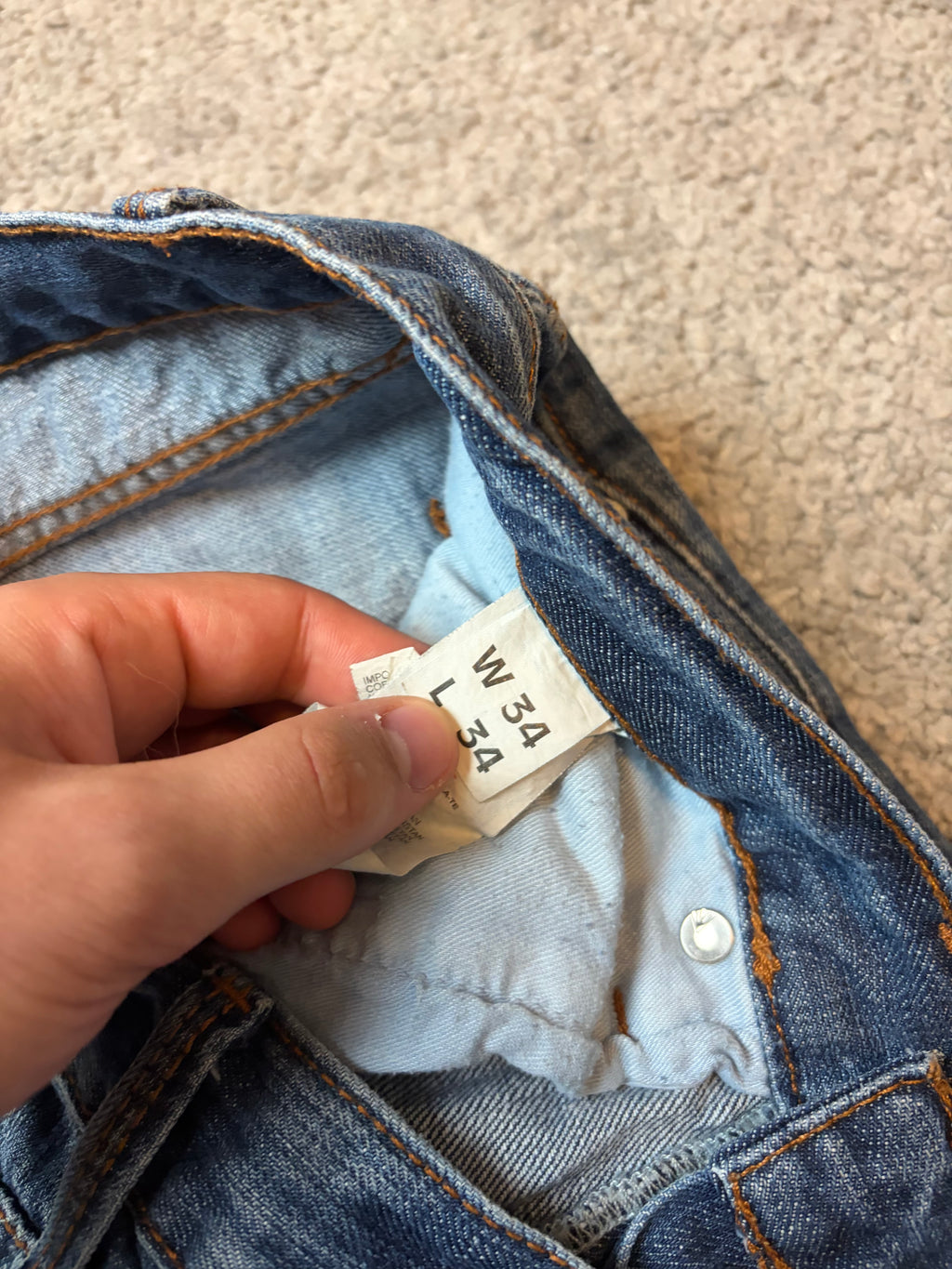 Archive washed denim (L)