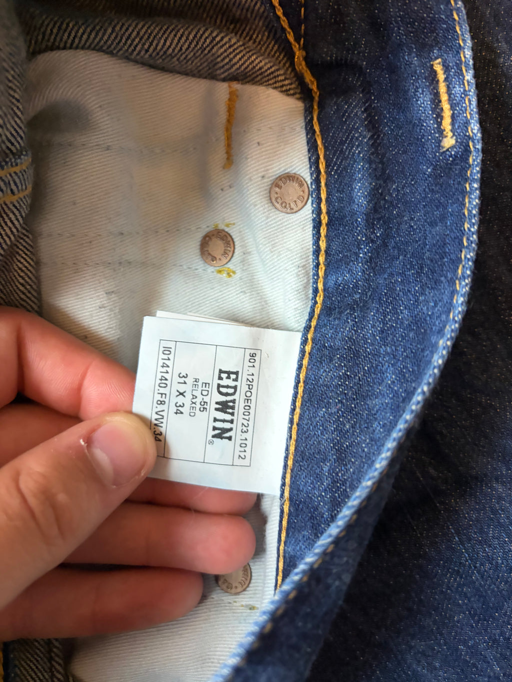 Edwin selvedge denim (M/L)