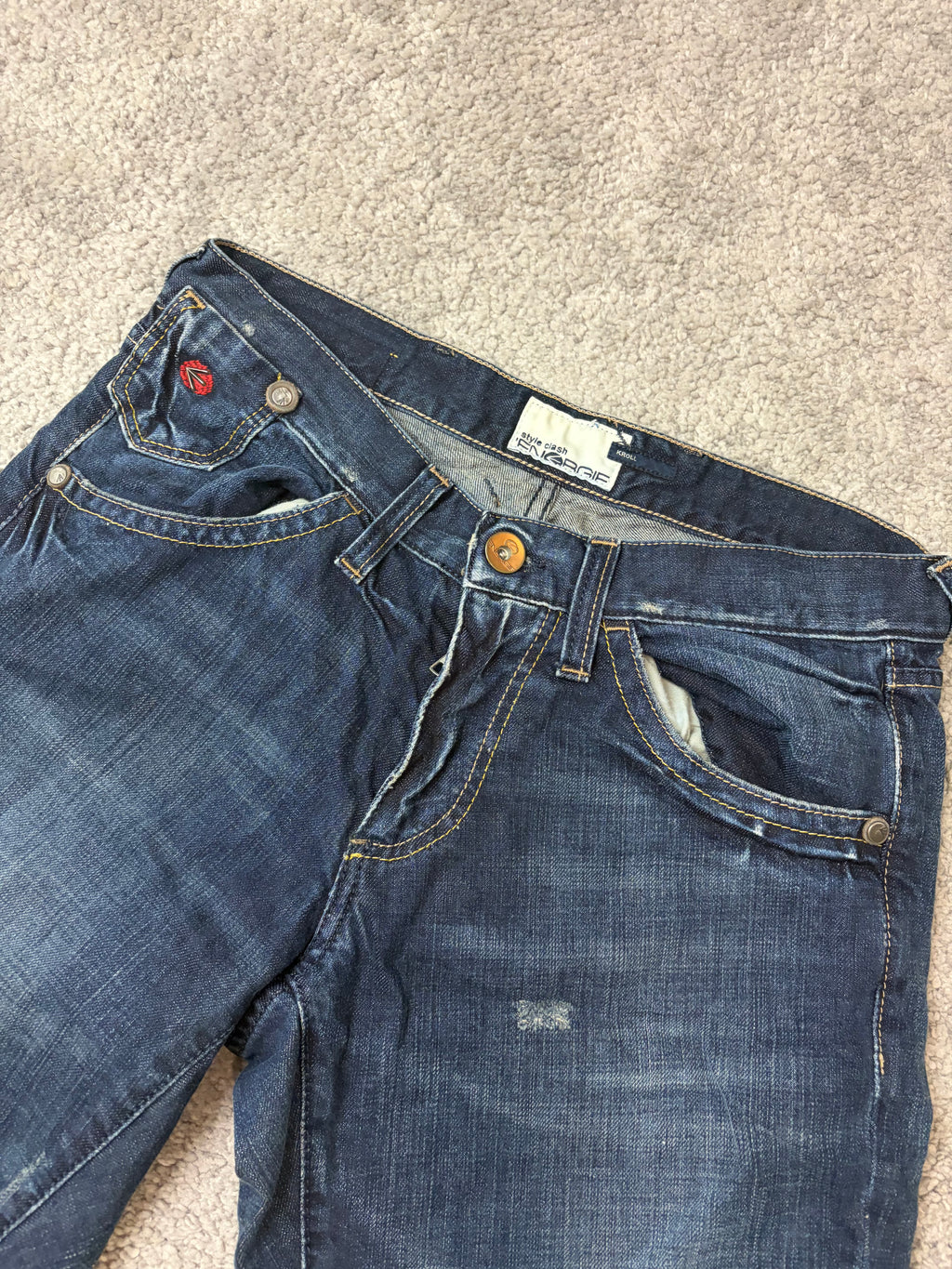 Archive baggy straight denim (M)