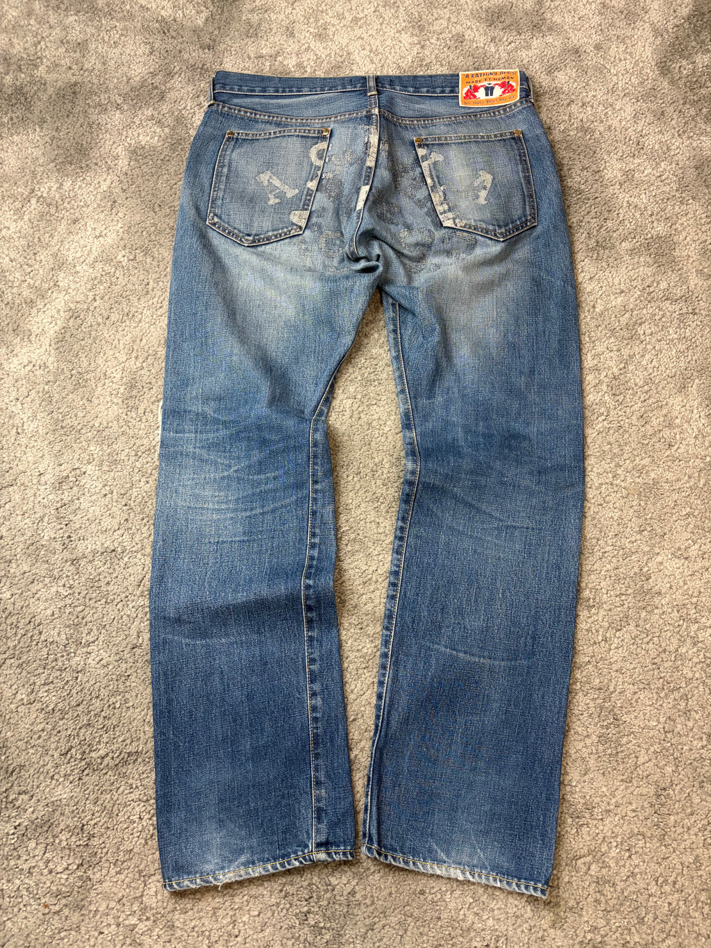 BAPE printed selvedge denim (M/L)