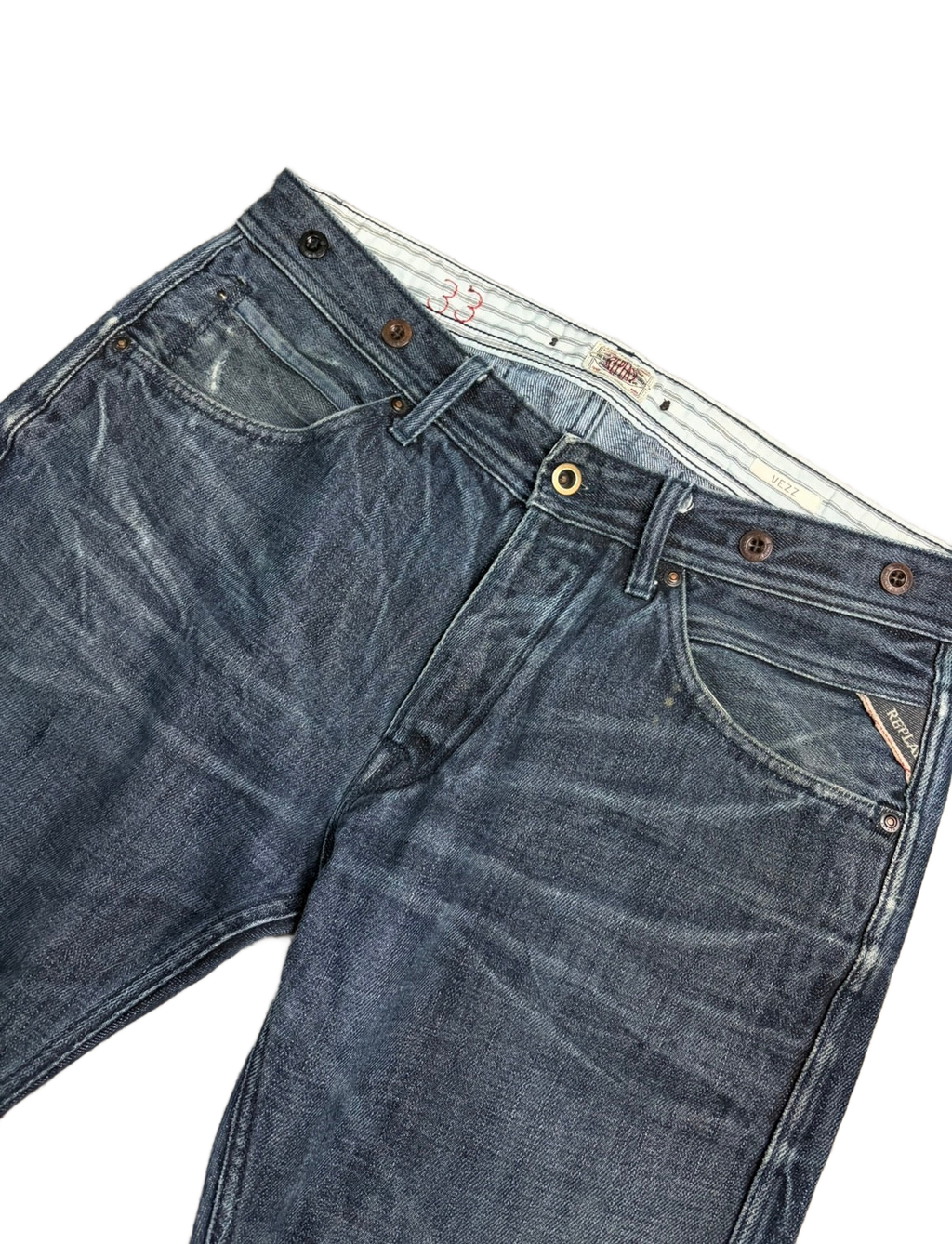 Washed archive baggy denim (L)