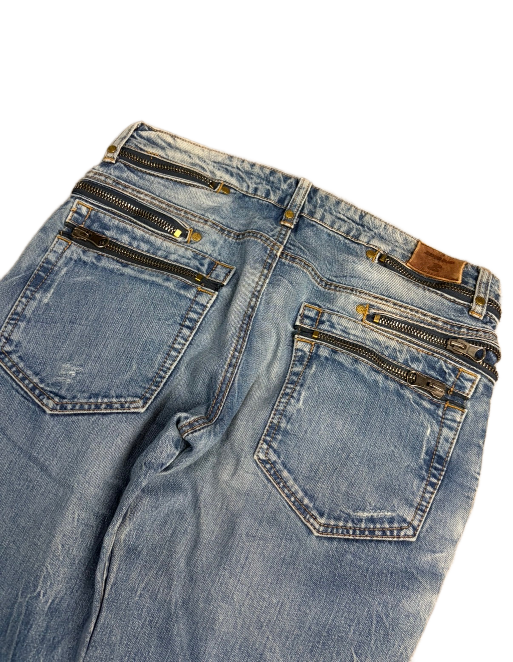 Crazy zipper denim (L)