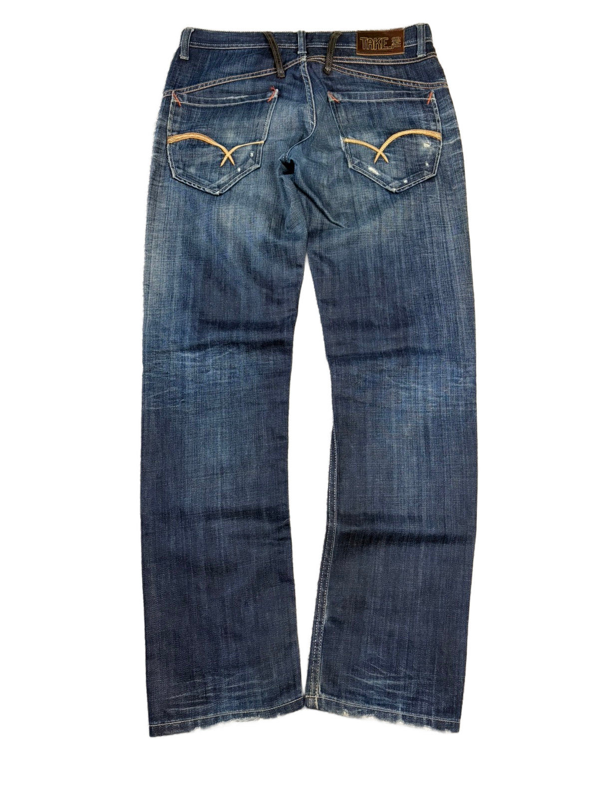 Archive washed straight denim (L)