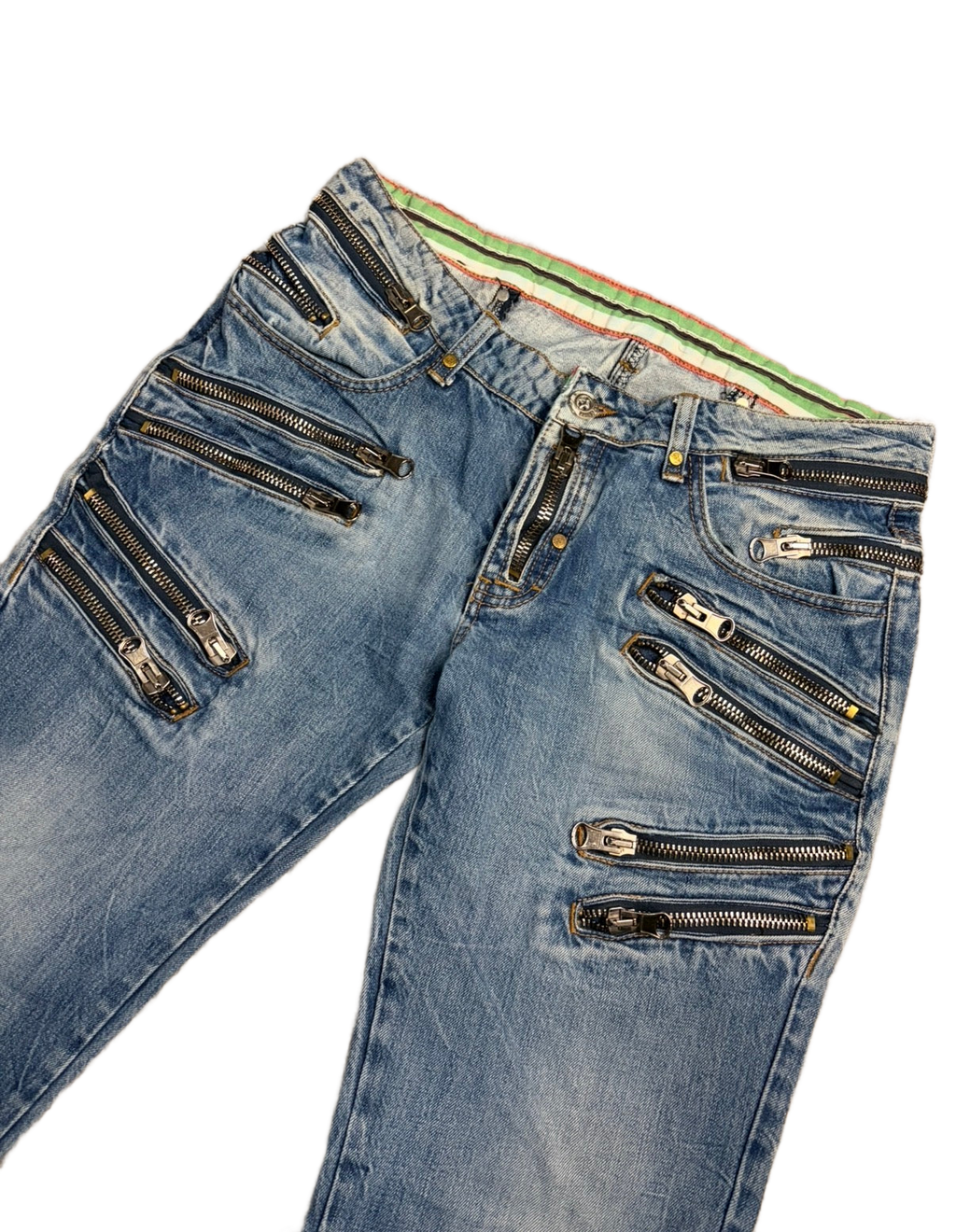 Crazy zipper denim (L)