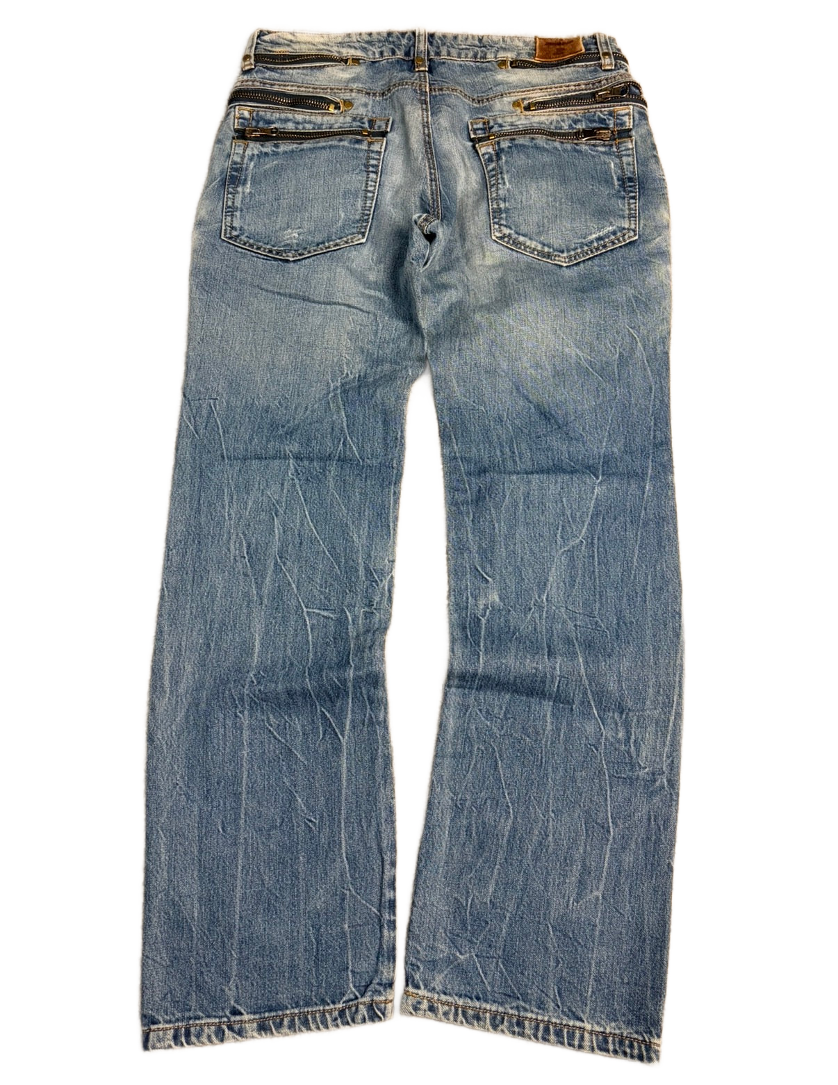 Crazy zipper denim (L)