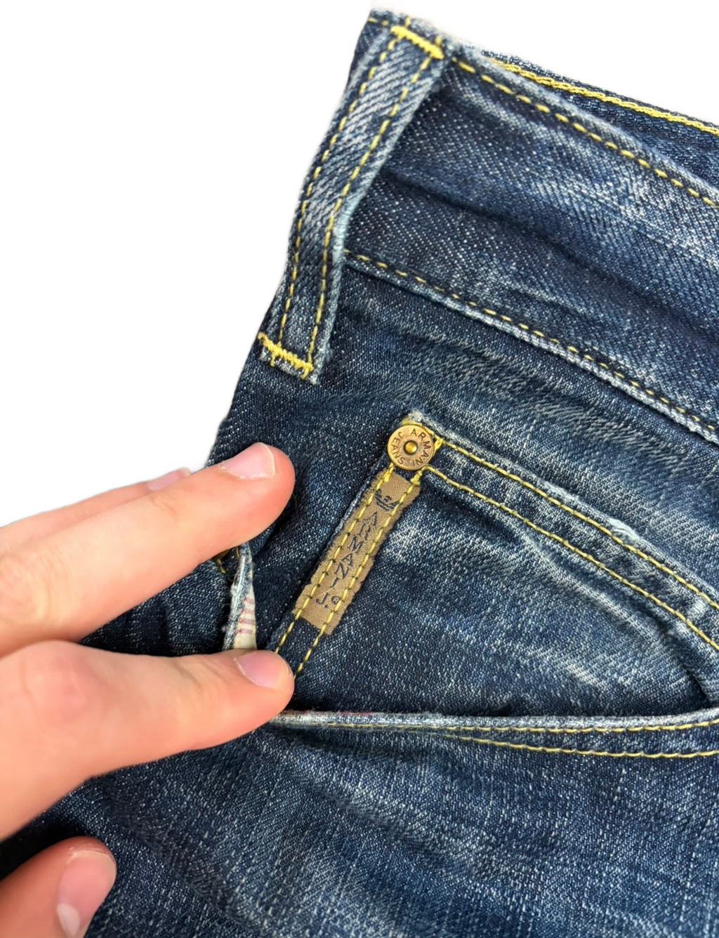 Armani printed denim (L)