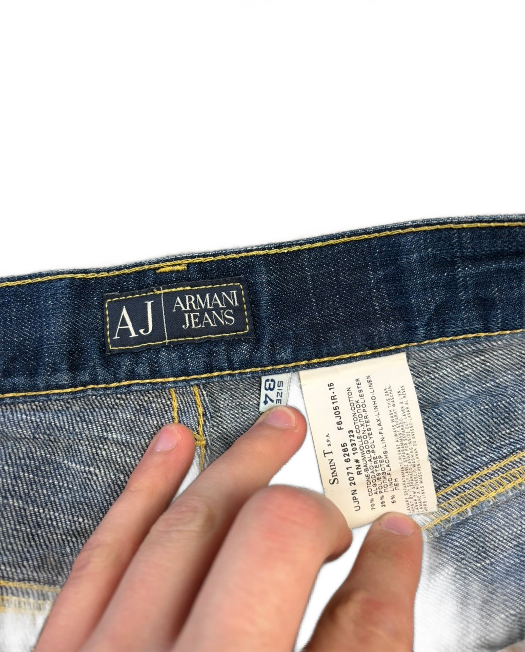 Armani printed denim (L)