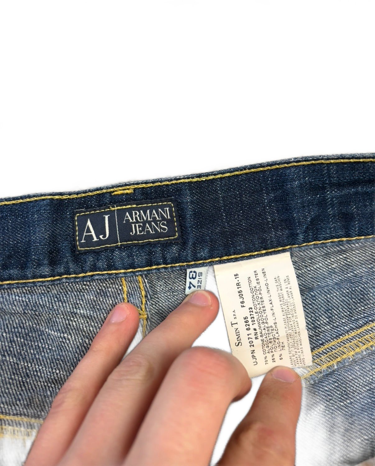 Armani printed denim (L)