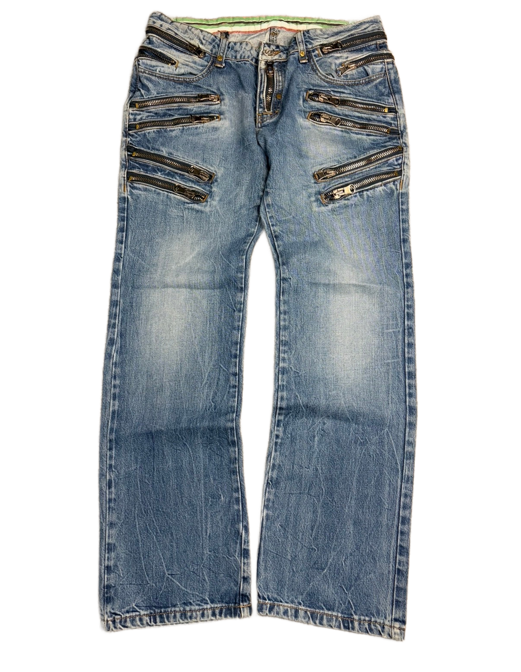 Crazy zipper denim (L)