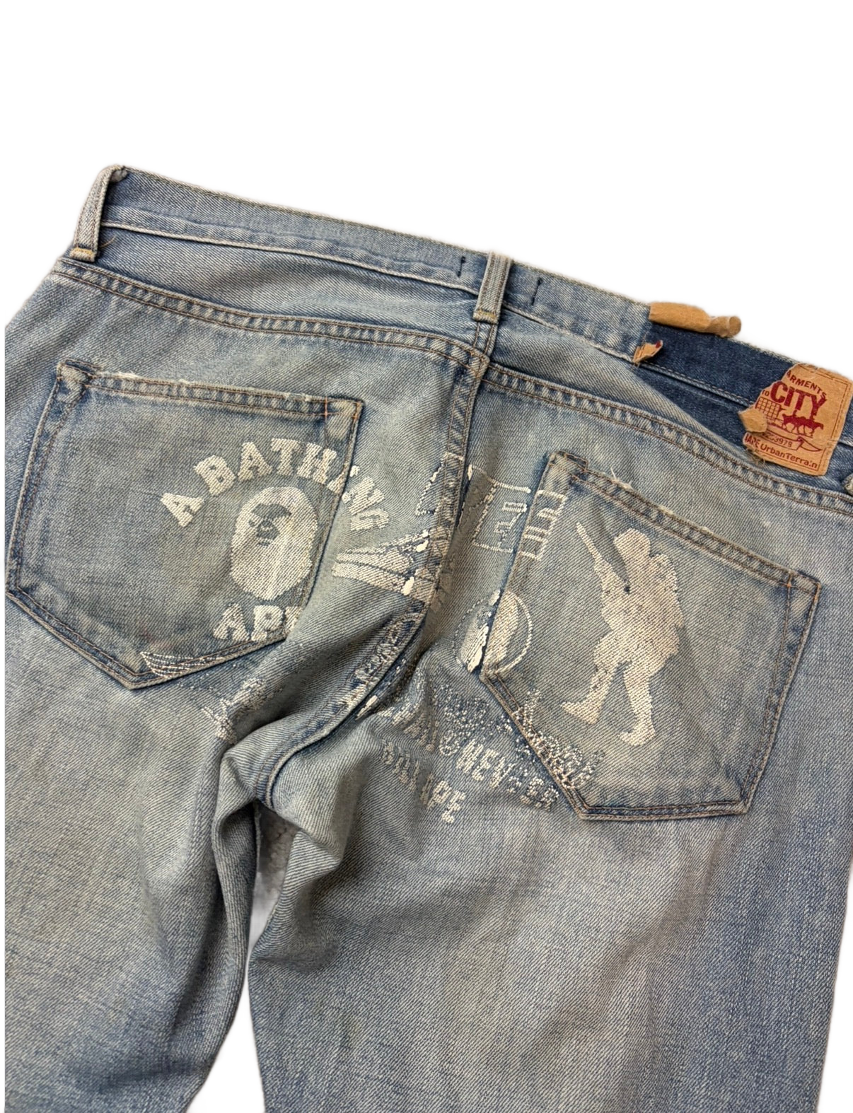 BAPE printed denim (S)