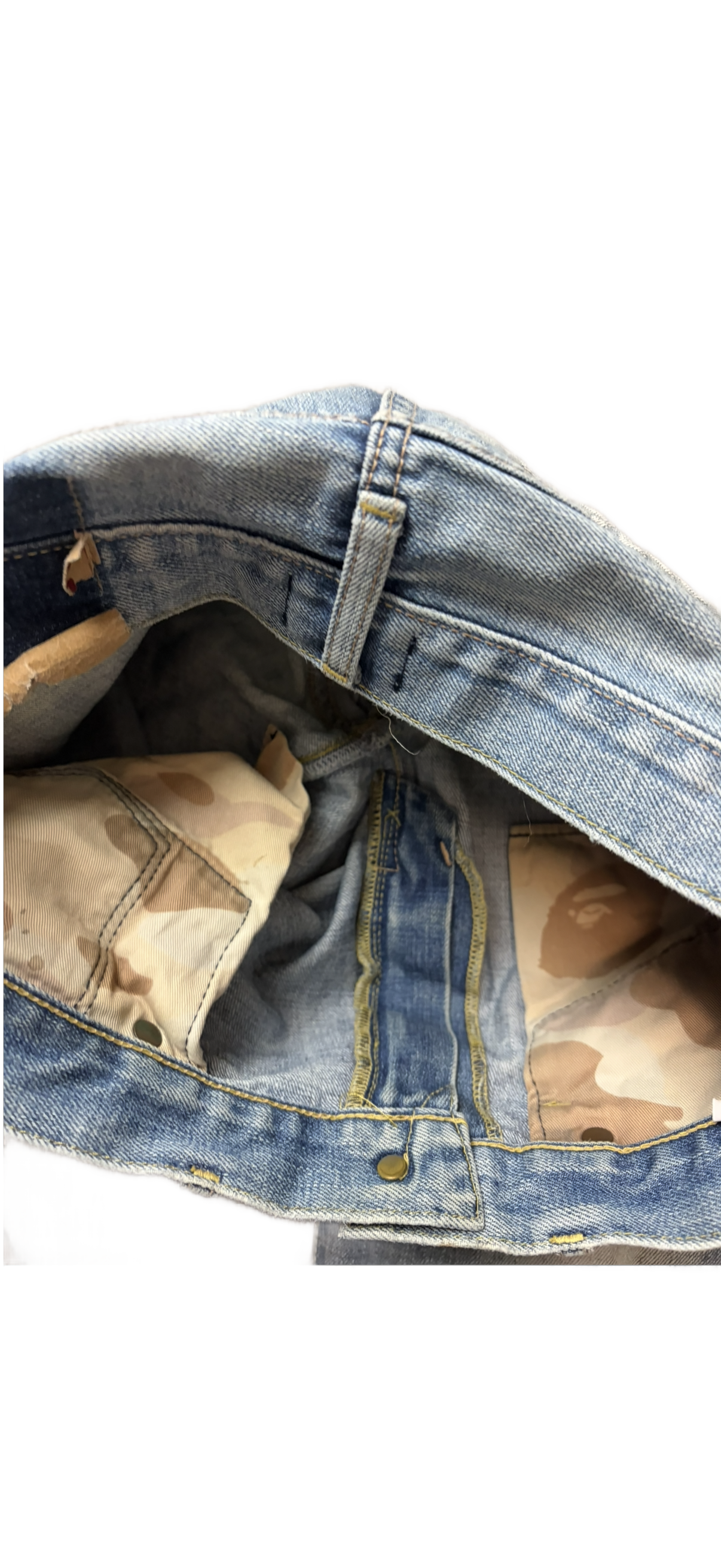 BAPE printed denim (S)