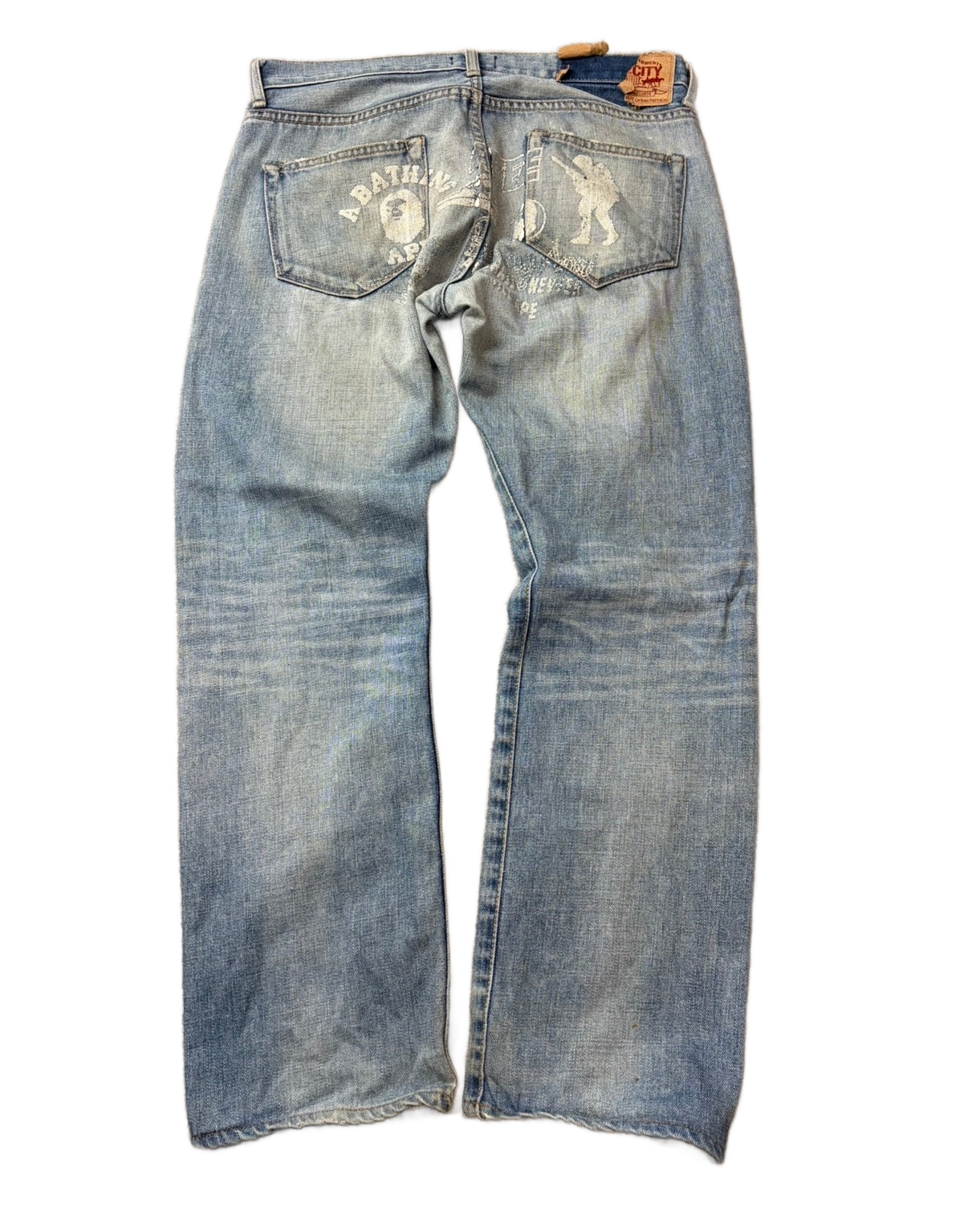 BAPE printed denim (S)
