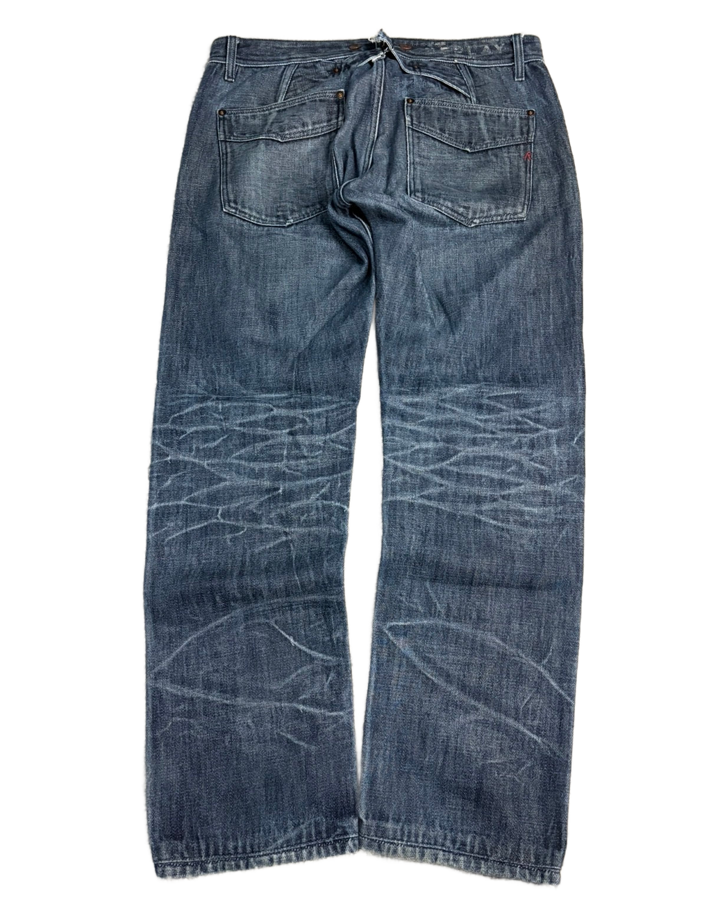 Washed archive baggy denim (L)