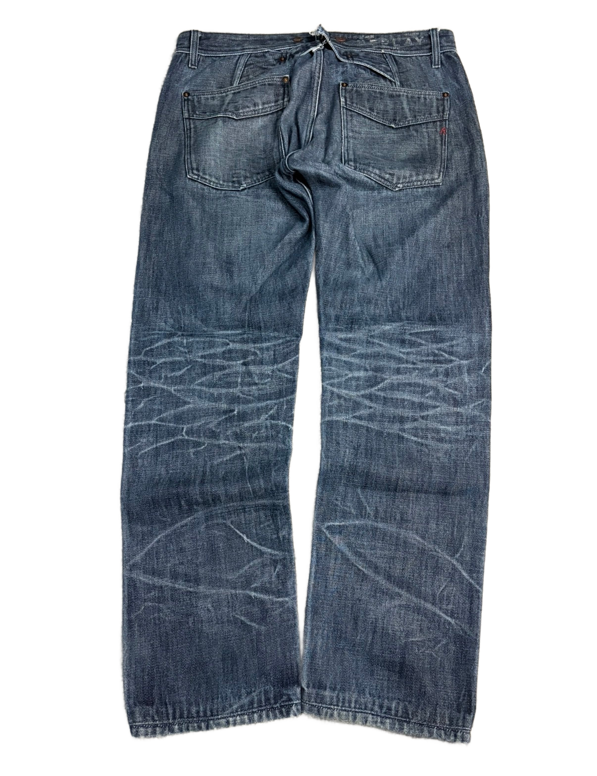 Washed archive baggy denim (L)
