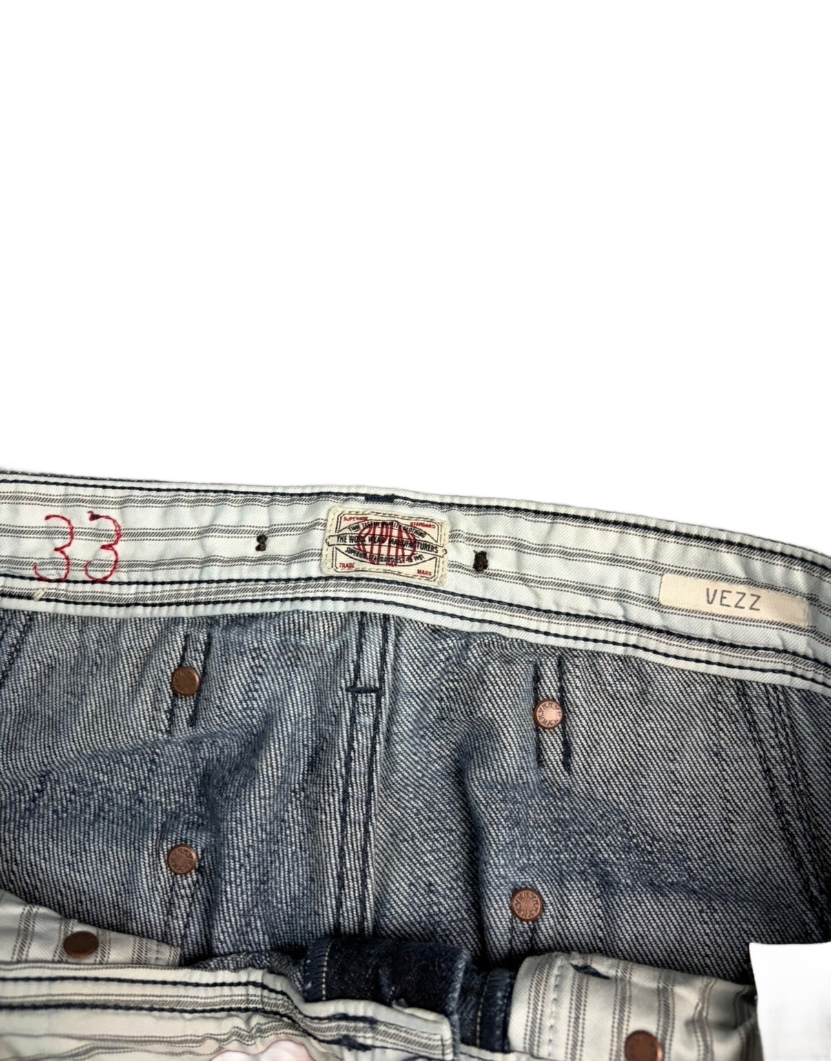 Washed archive baggy denim (L)