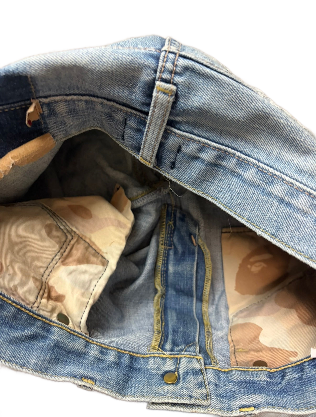 BAPE printed denim (S)